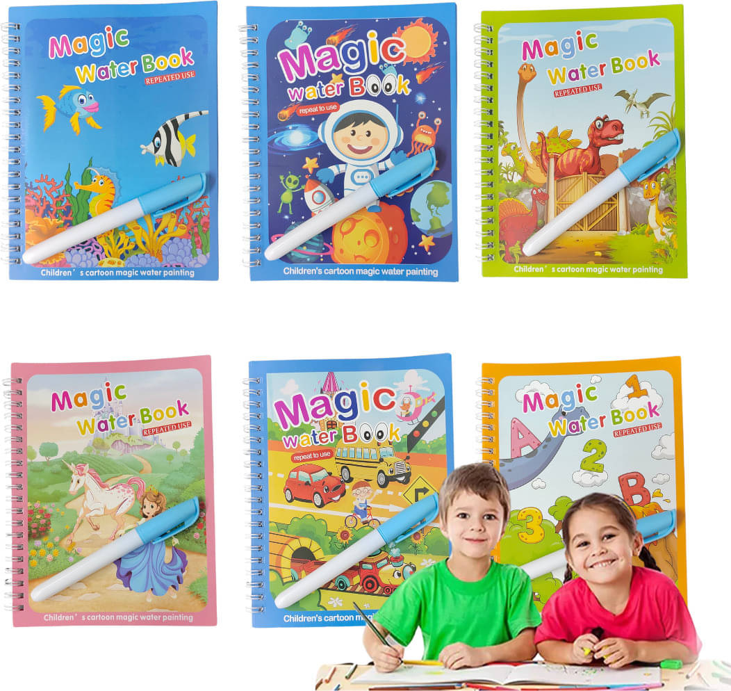     			Water Magic Book Pack of 6, Educational Book for Growing Kids, Chunky-Size