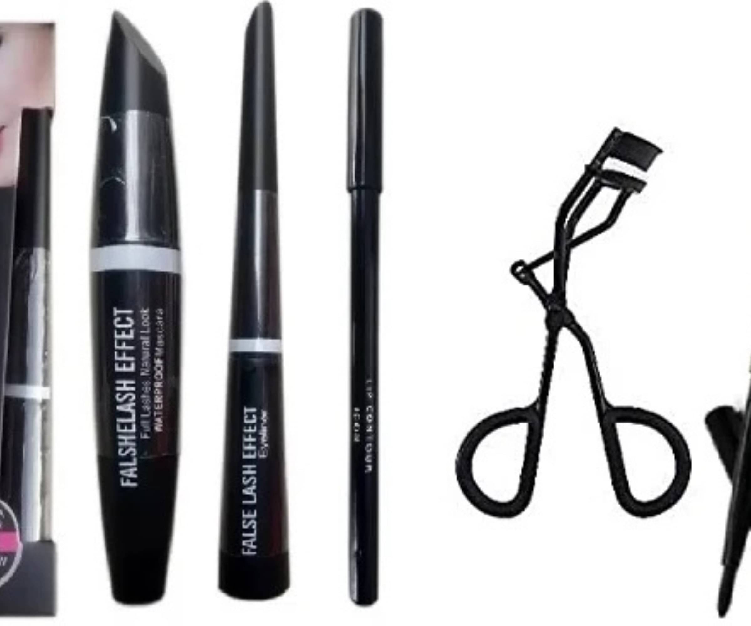     			Yelgo Makeup Kit ( Eyeloner Mascara Kajal Eyelash Curler Eyebrow pencile )