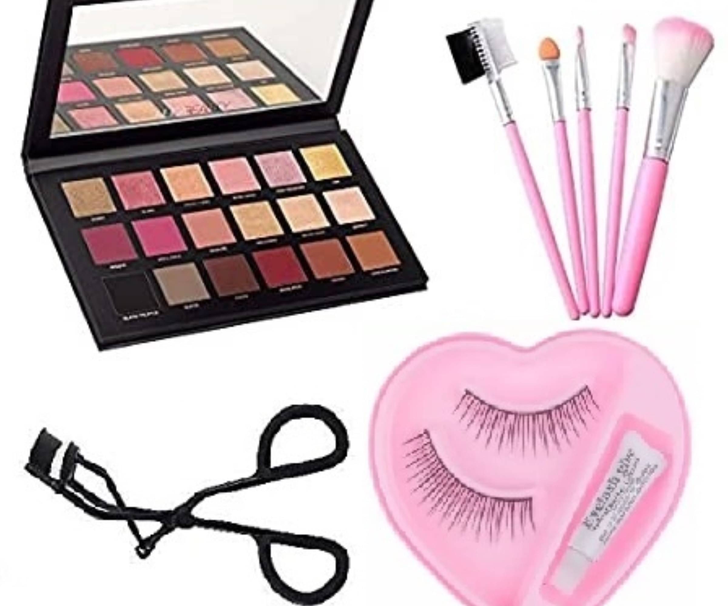     			Yelgo Makeup Kit ( Eyeshadow % pcs Makeup Brush Eyelash Curler False Eyelash )