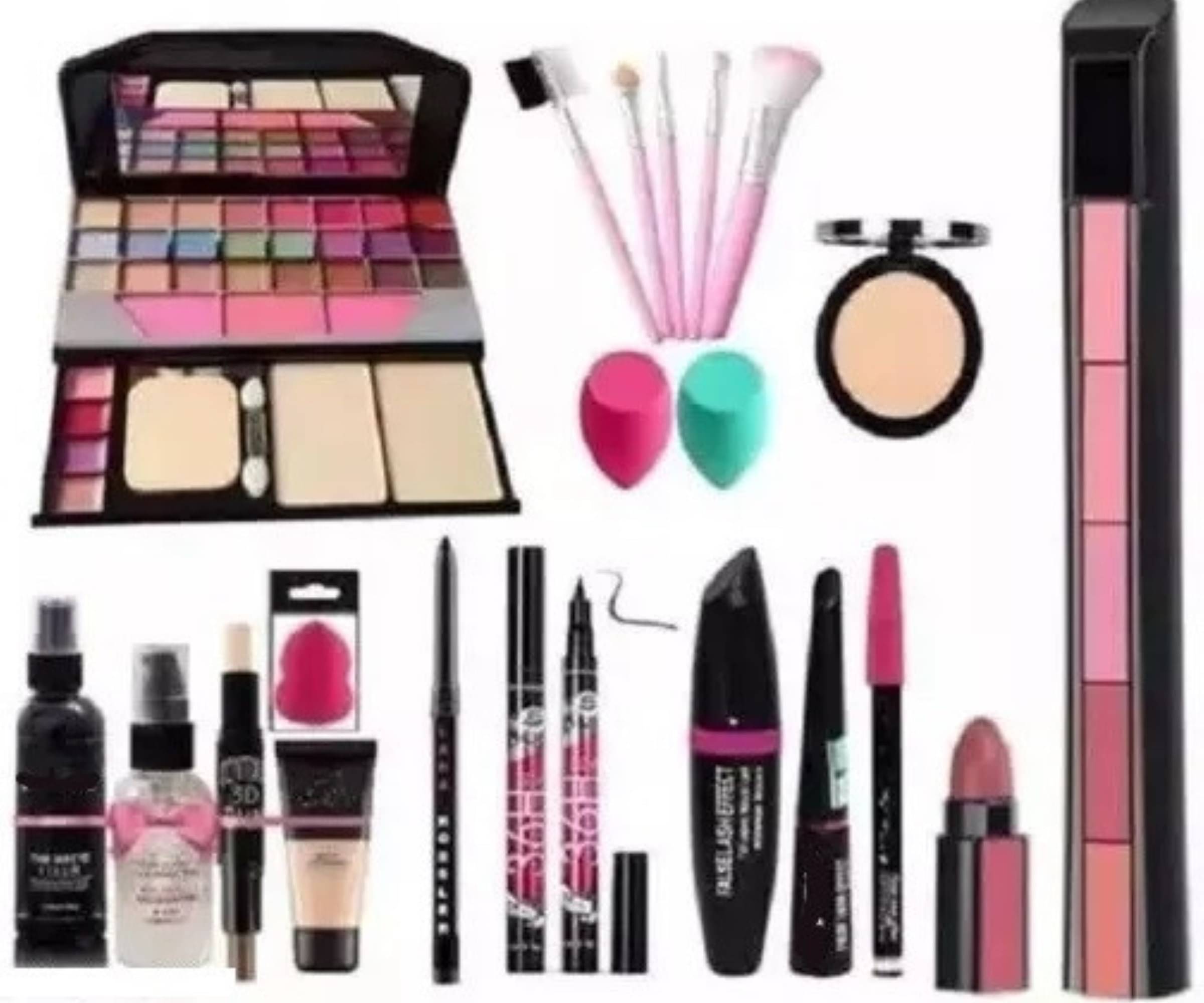     			Yelgo Makeup Kit ( Makeup kit::primer::Eyeliner::compact::puff::fixer::makeup brush::lipstick )