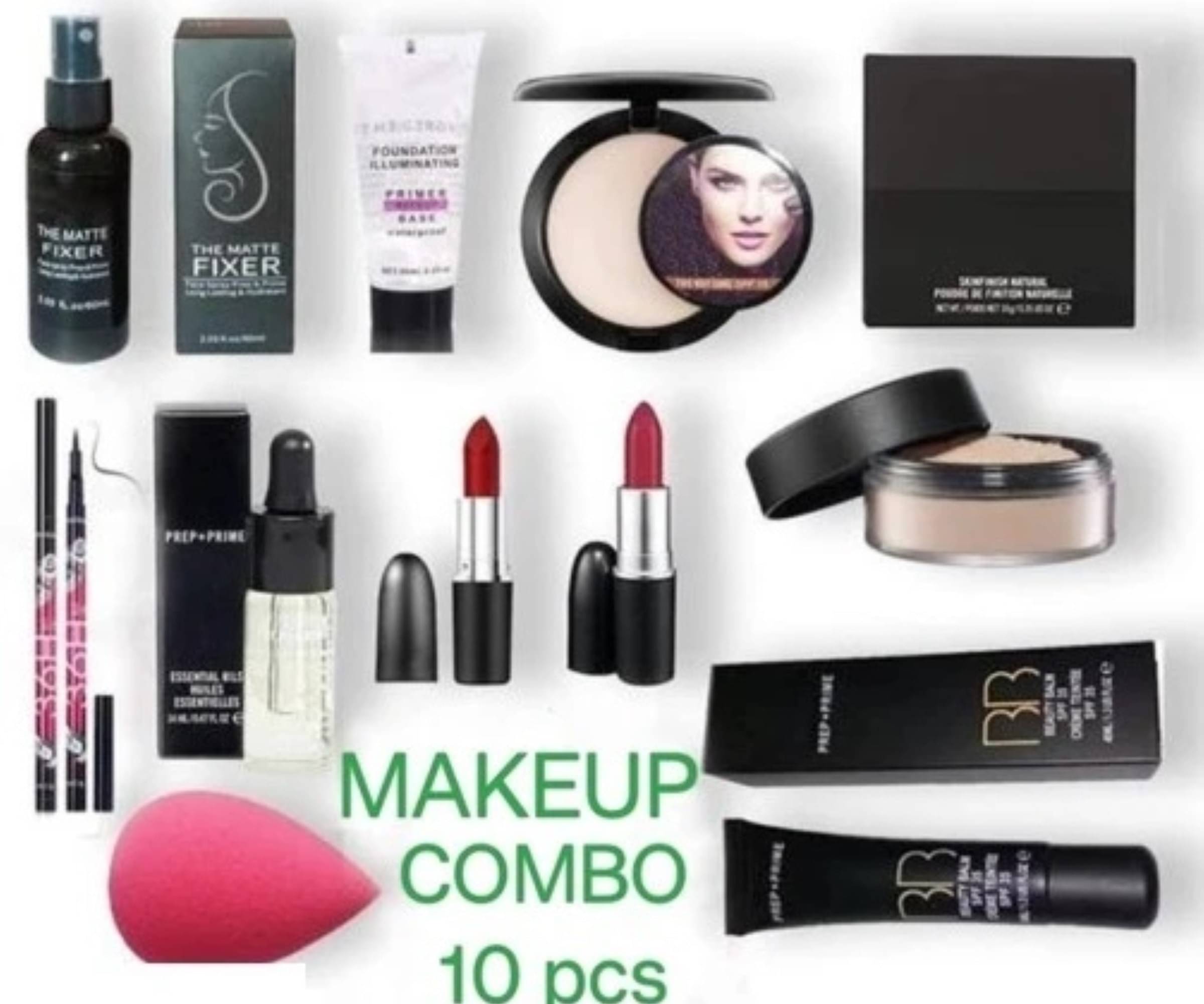     			Yelgo Makeup Kit ( fixer::loose powder::Eyeliner::eyeliner::lipstick 2 )