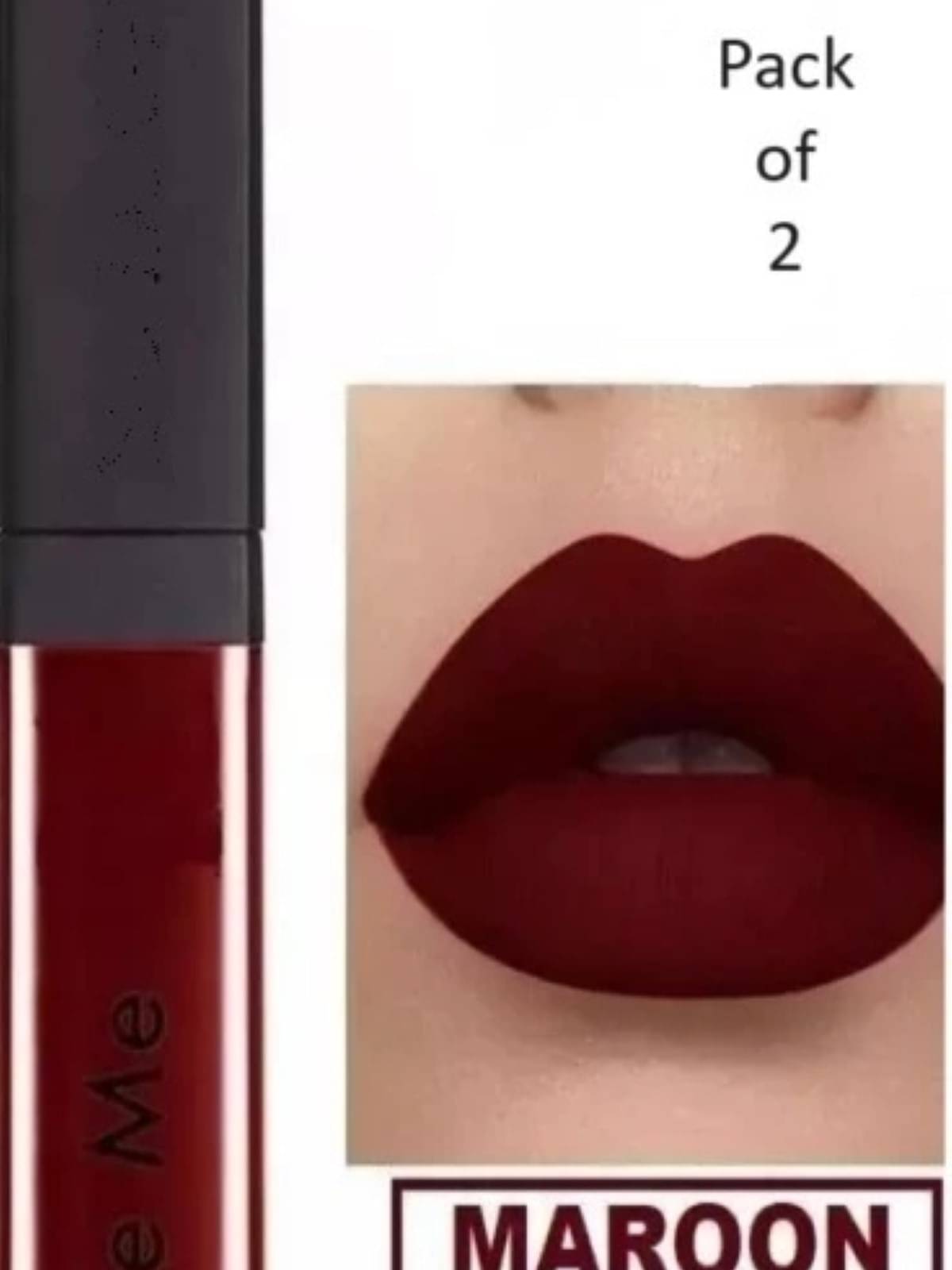     			Yelgo Maroon Matte Long Lasting Liquid Lipstick ( Pack of 1 )