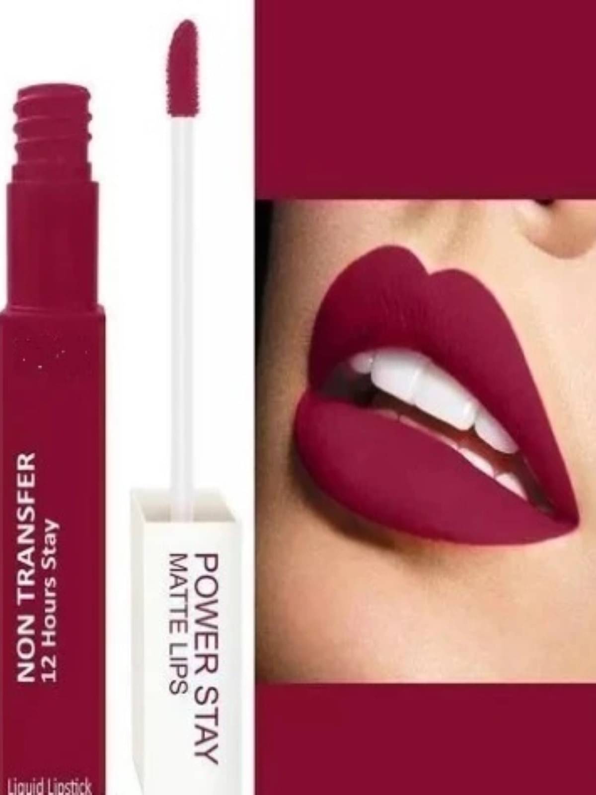     			Yelgo Maroon Matte Long Lasting Liquid Lipstick ( Pack of 1 )