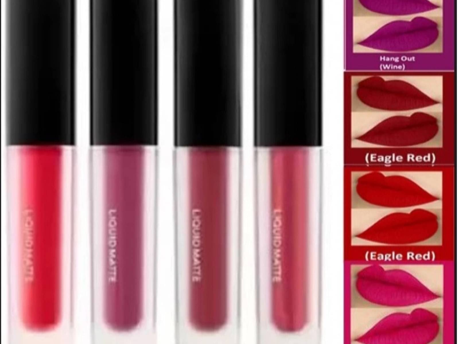     			Yelgo Multi Matte Long Lasting Liquid Lipstick ( Pack of 4 )