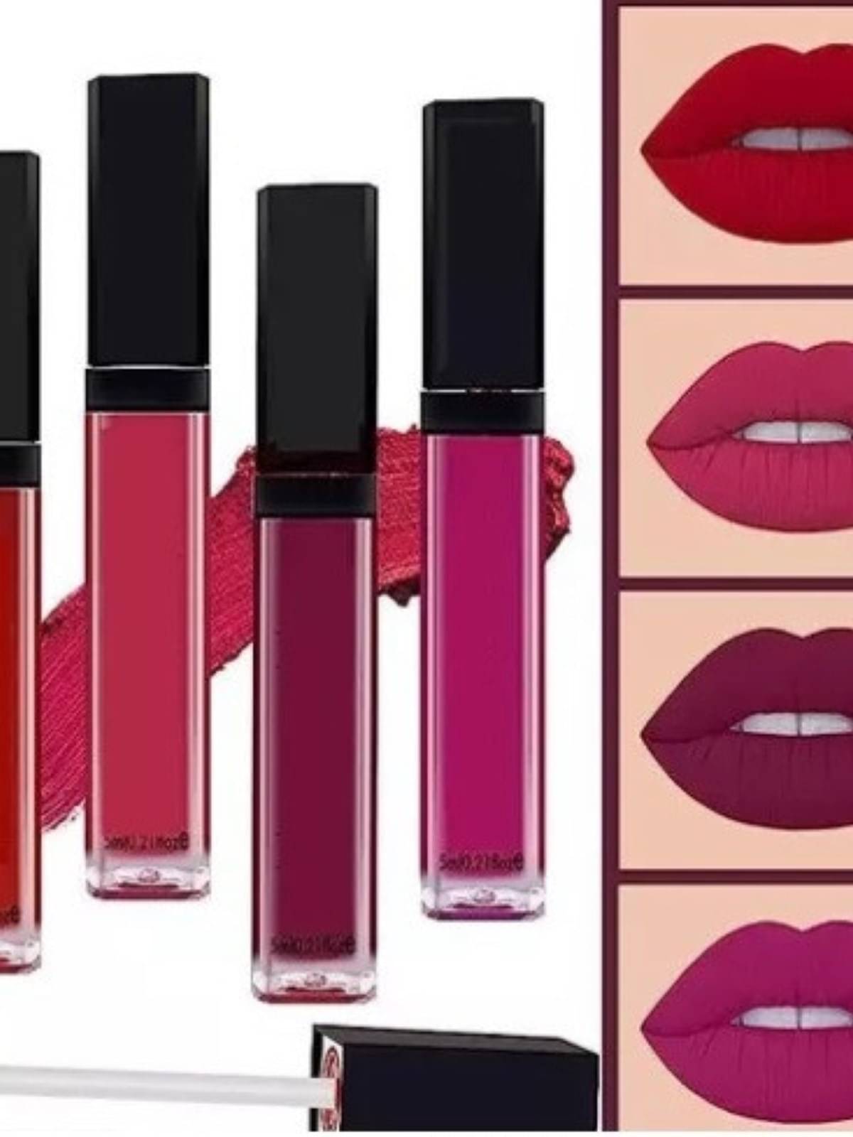     			Yelgo Multi Matte Long Lasting Liquid Lipstick ( Pack of 4 )