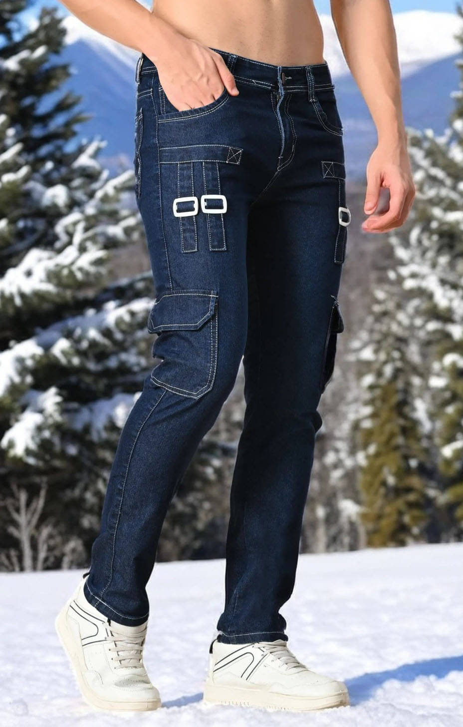     			styhub Slim Fit Clean Look Men's Jeans - Blue ( Pack of 1 )