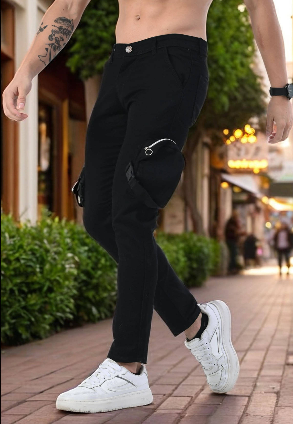 styhub Tapered Men's Jeans - Black ( Pack of 1 ) styhub Tapered Men's Jeans - Black ( Pack of 1 )