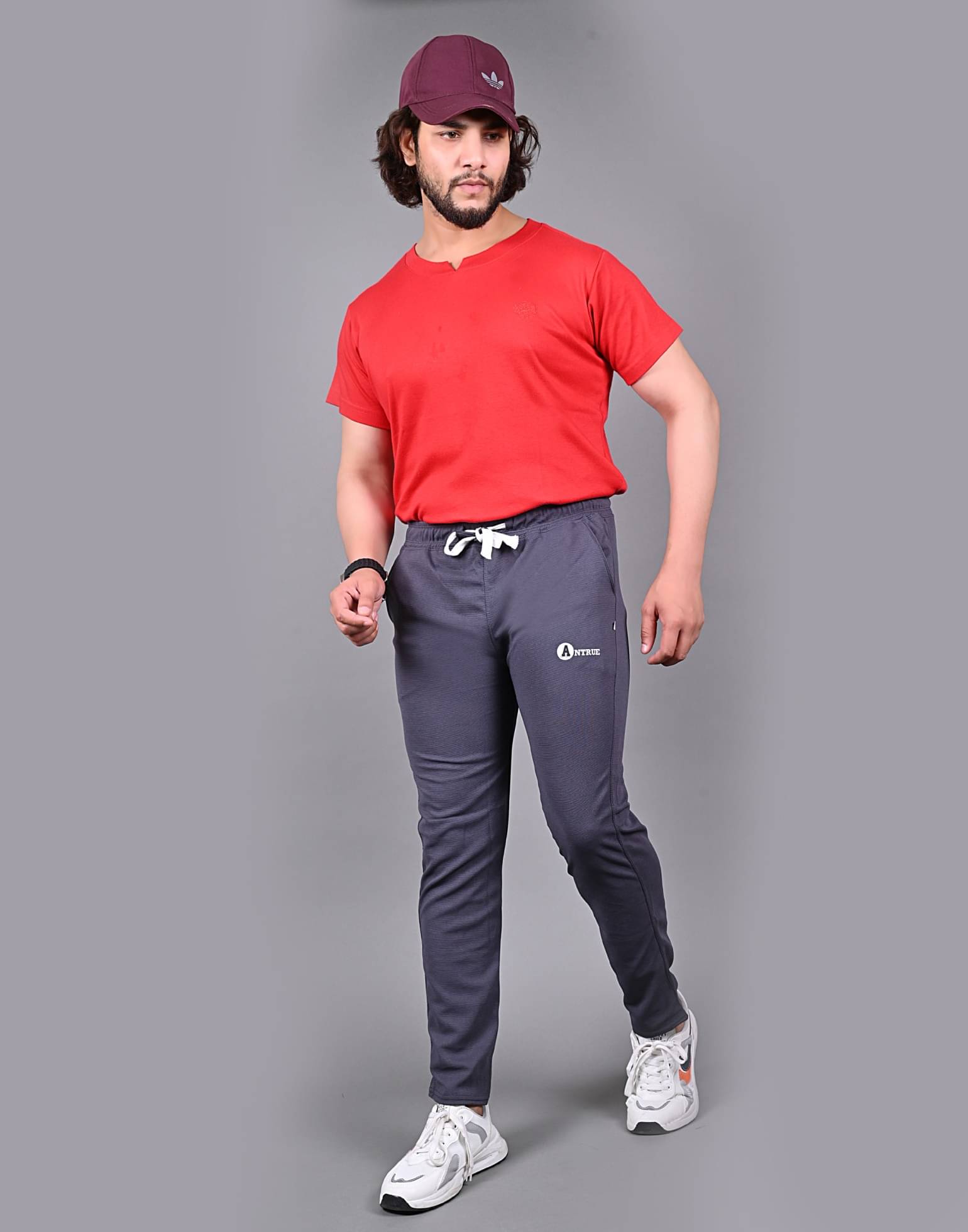 ANTRUE Grey Cotton Blend Men's Trackpants ( Pack of 1 )     			ANTRUE Grey Cotton Blend Men's Trackpants ( Pack of 1 )