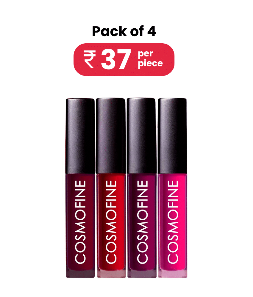     			COSMOFINE Red Matte Lipstick, Beauty Lips Matte Lipsticks, High Pigmentation Lipsticks- 50 gms