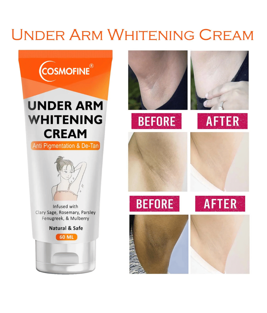     			COSMOFINE Underarm Whitening Cream, Goree Whitening Night Cream for All Skin Type 60 ml (Pack of 1)