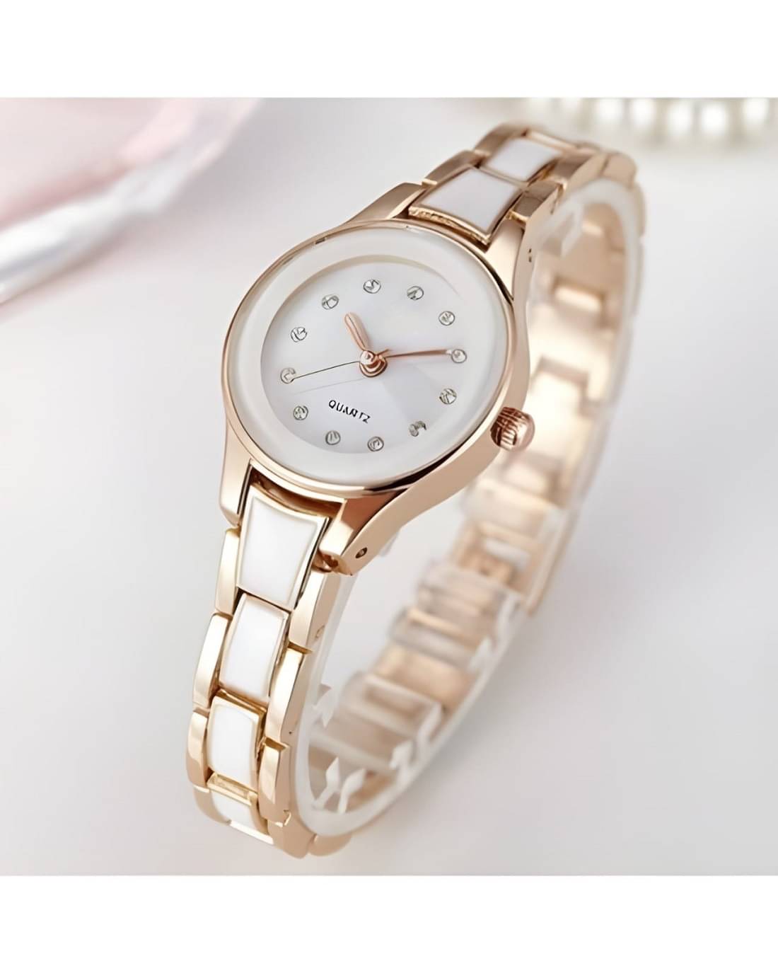     			Cosmic Rose Gold Metal Analog Womens Watch
