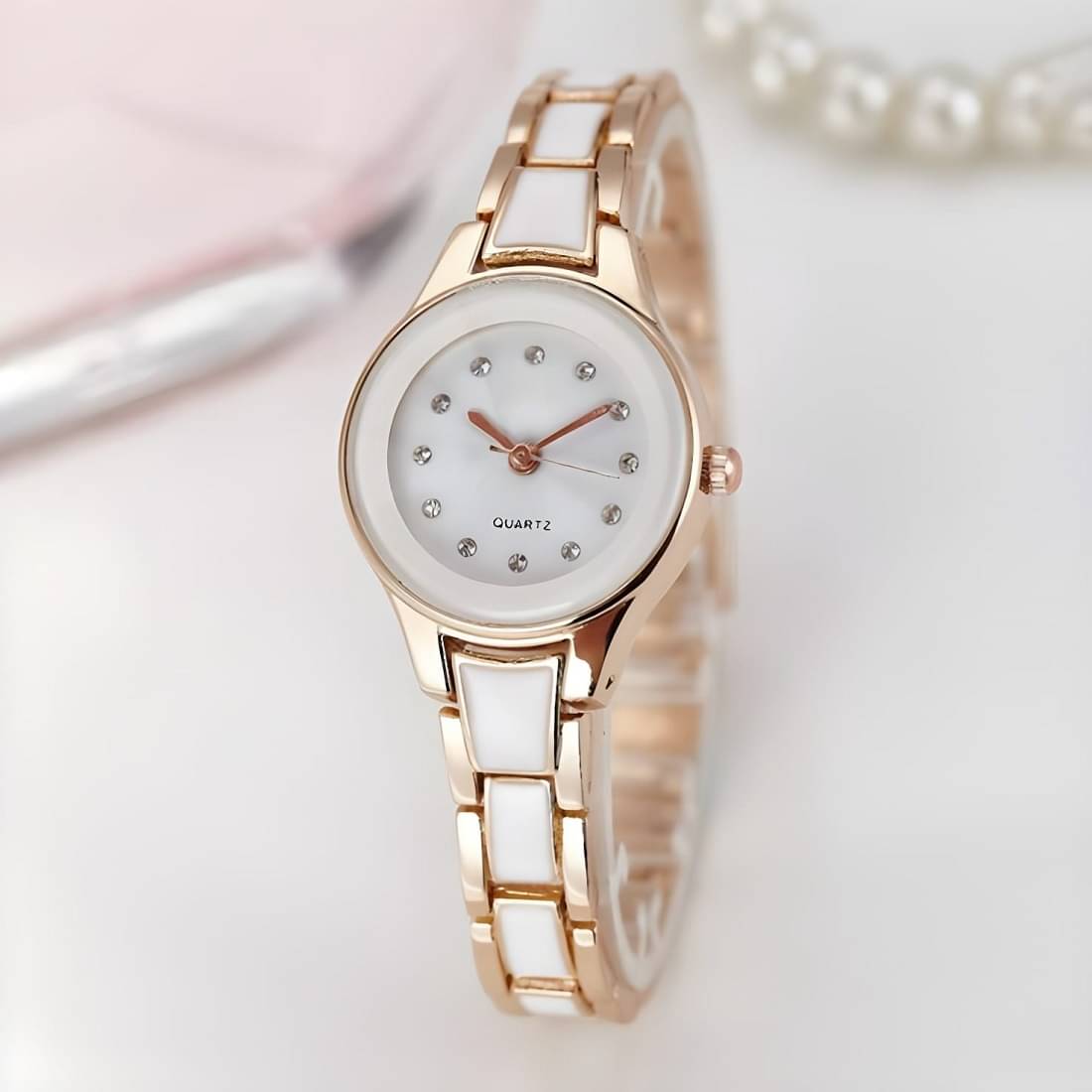     			DECLASSE Rose Gold Metal Analog Womens Watch