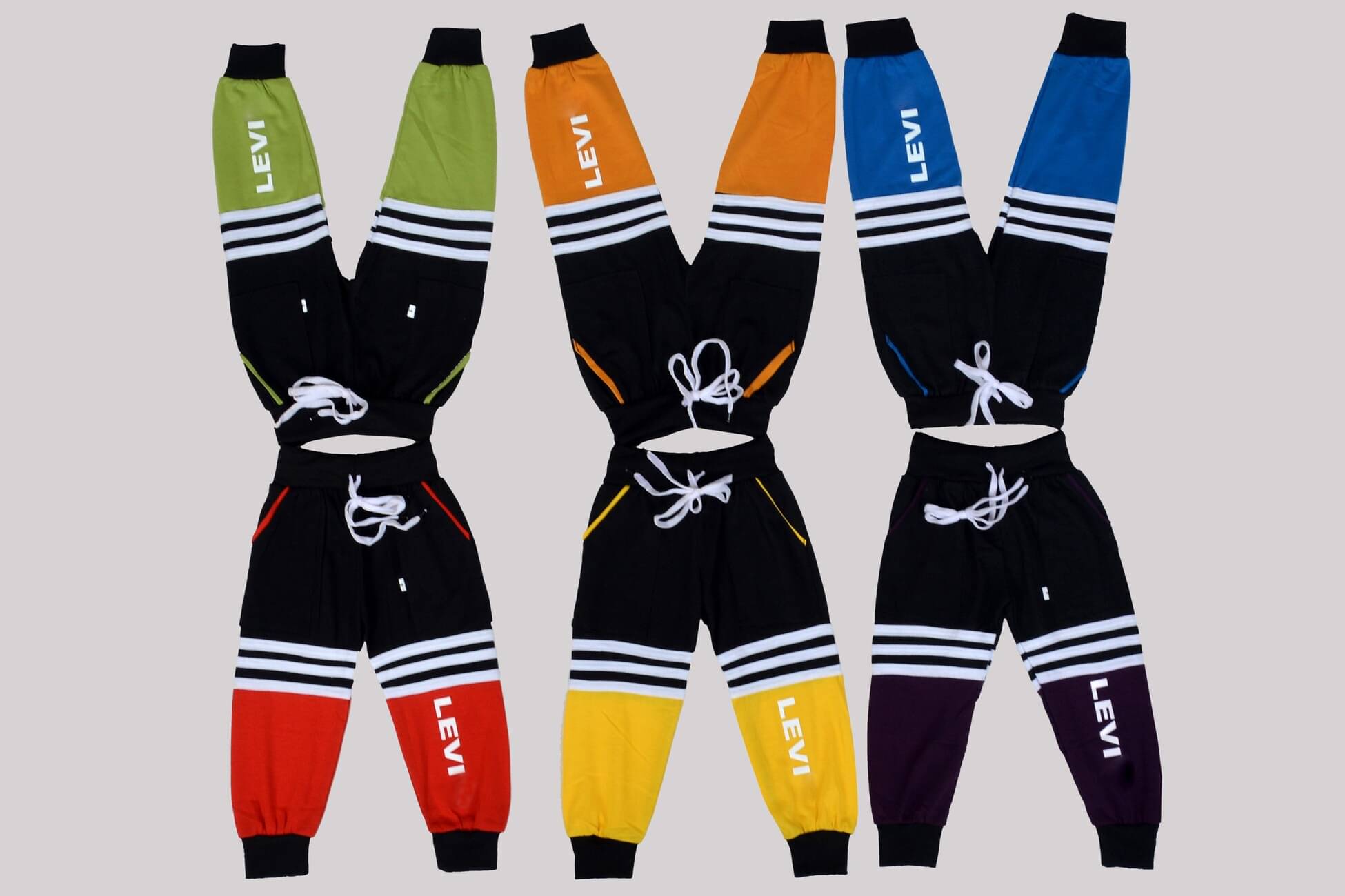     			DIAMOND EXPORTER Pack of 6 Baby Boys Cotton Blend Trackpant ( Multicolor )