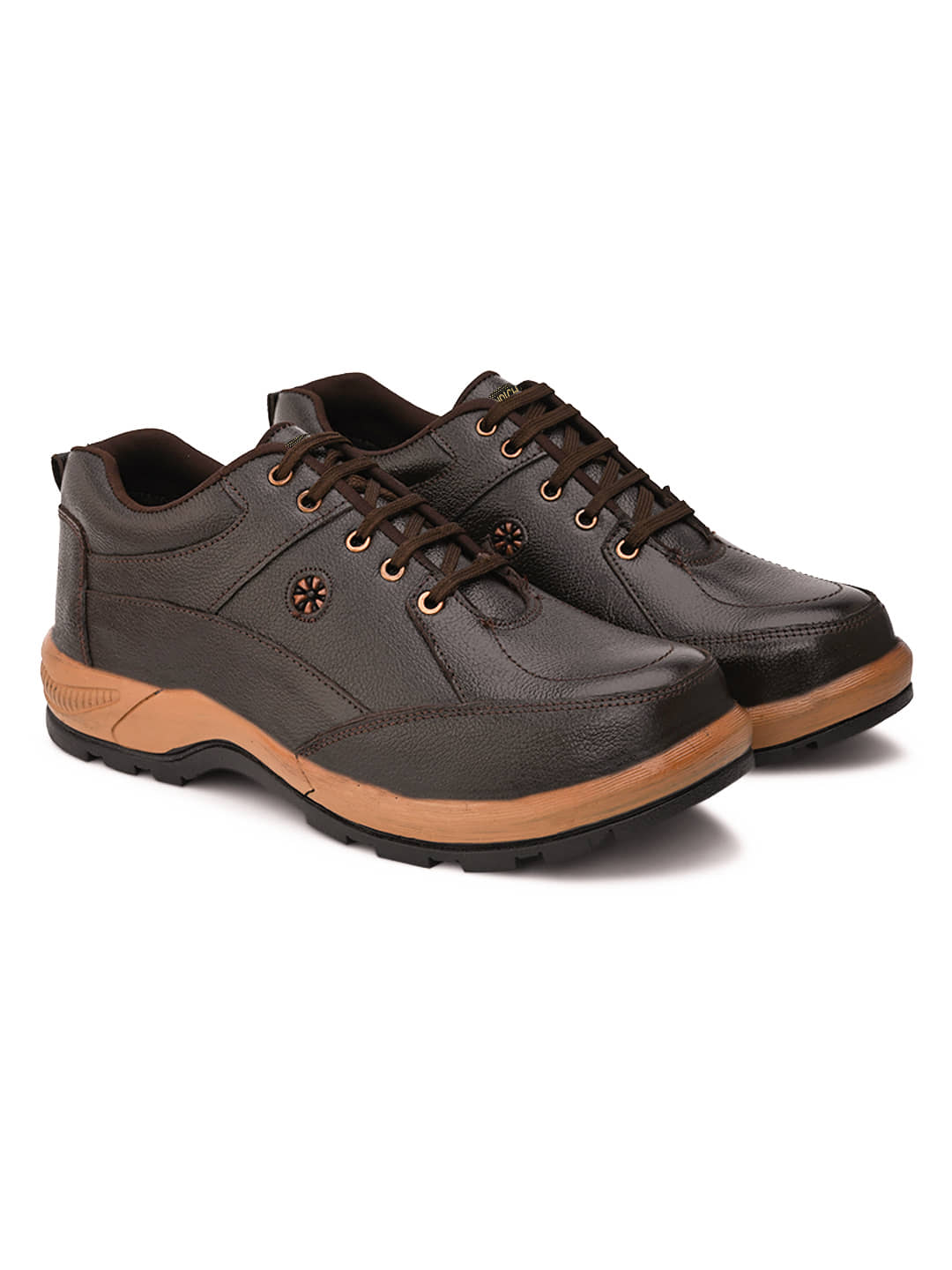 Enrich Field Mid Ankle Brown Safety Shoes