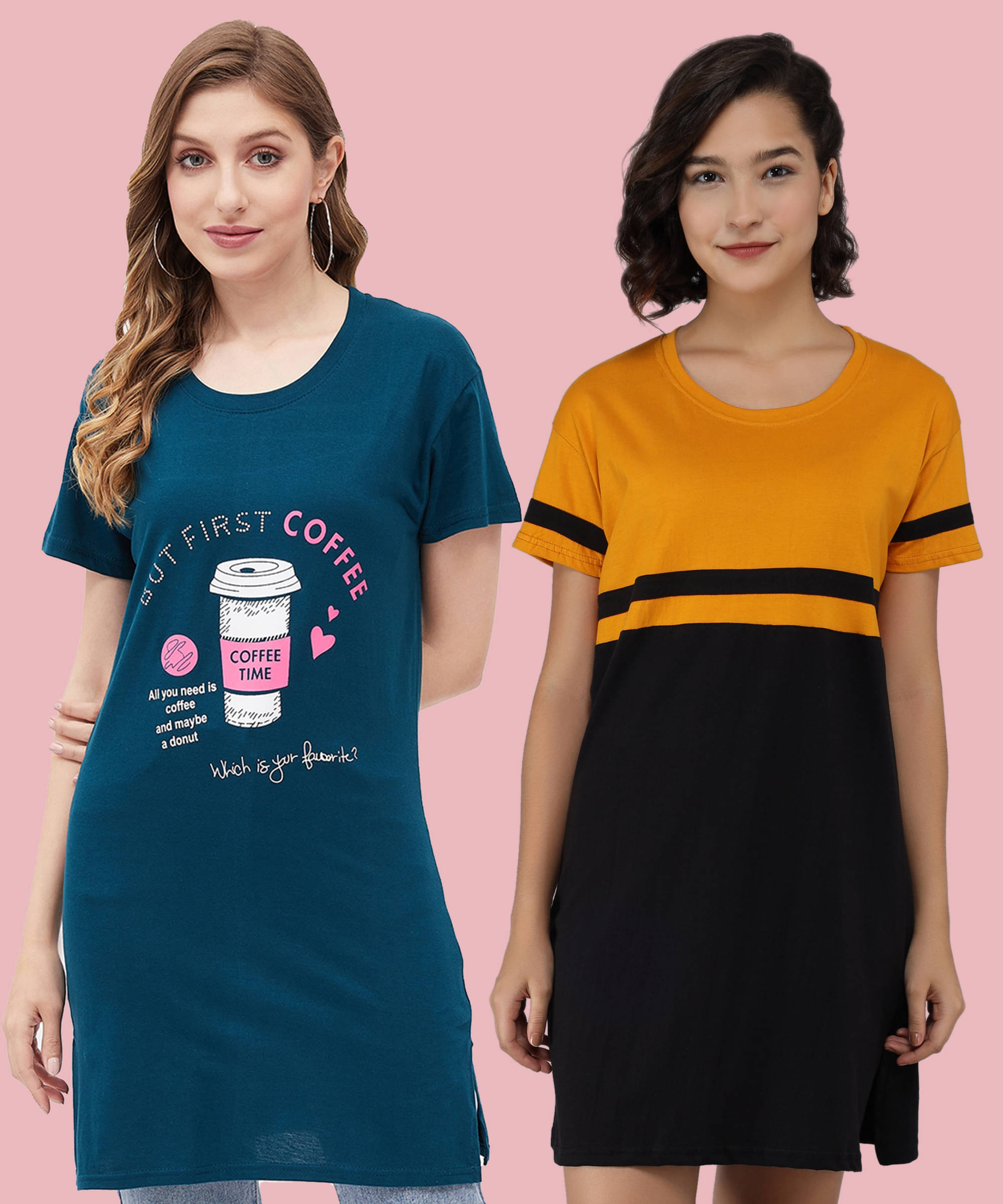     			GRAND MALBORK Women Cotton Printed Regular Fit Round Neck T-Shirt ( Multicolor )