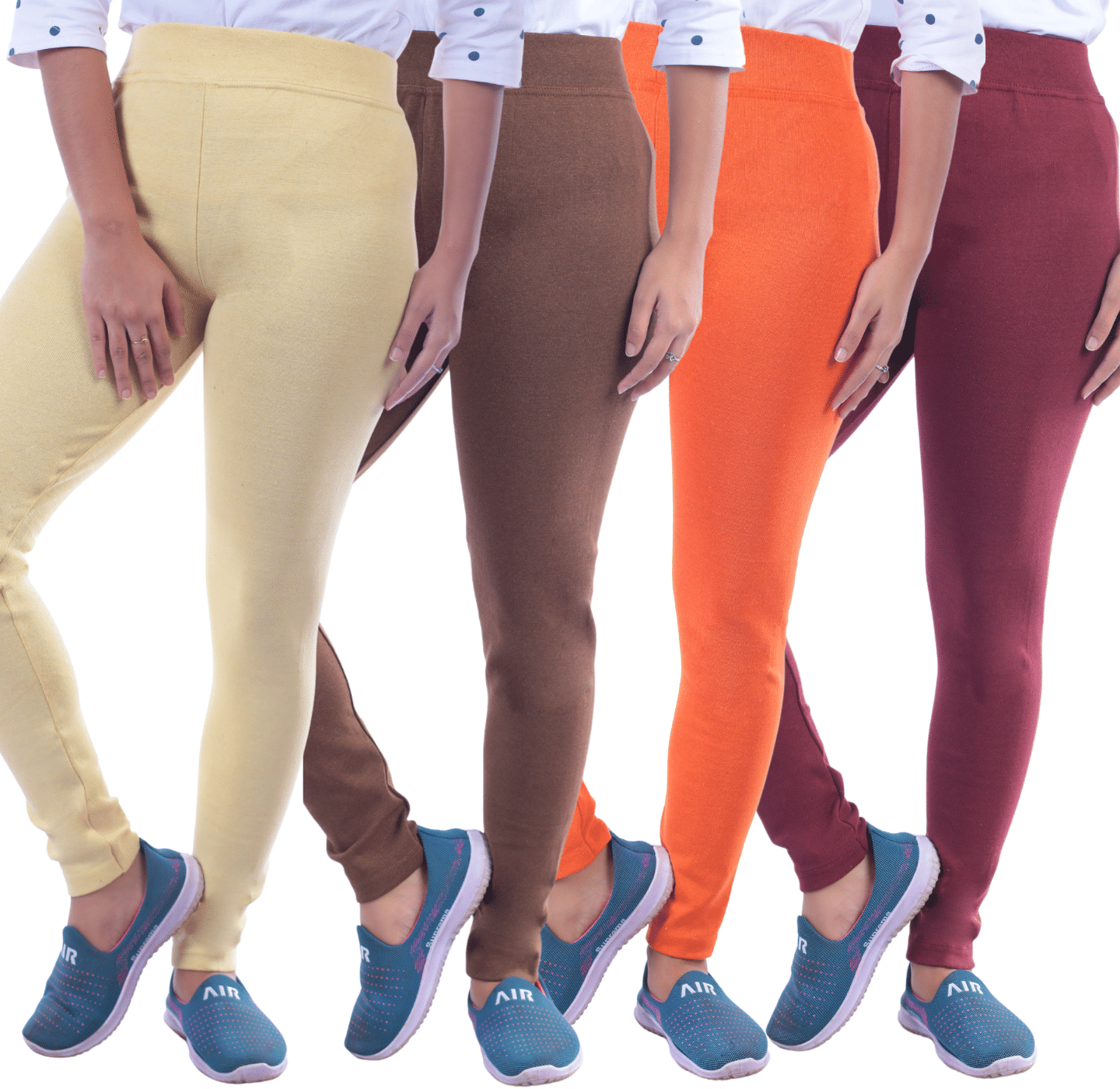     			KARARO Women Cotton Blend Skinny Fit Jegging