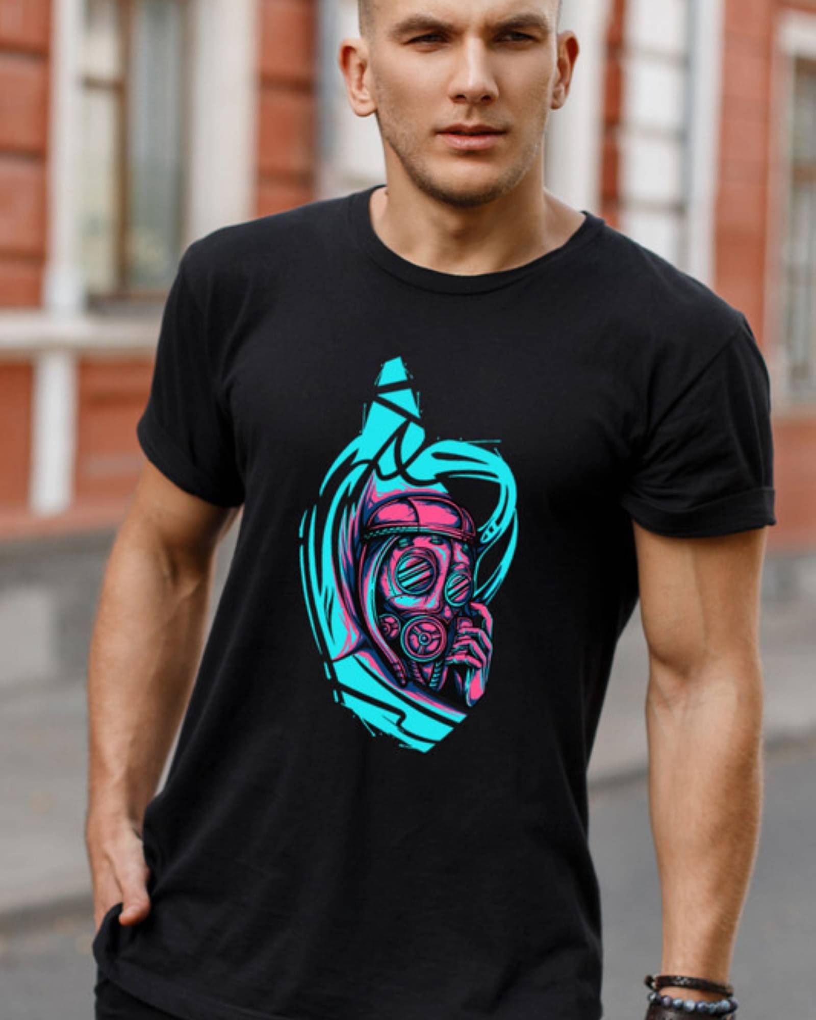 Lavishoak Men Cotton Blend Regular Fit Printed T-Shirt ( Black ) Lavishoak Men Cotton Blend Regular Fit Printed T-Shirt ( Black )