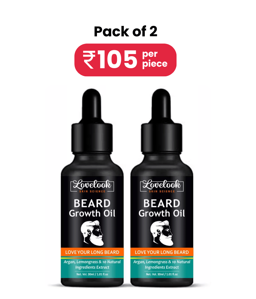 Lovelook - Promotes Beard Growth Bear Oil ( Pack of 2 ) - Beard Care and Tools | Buy online on ZillyBuy
