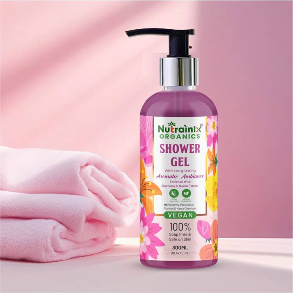 Nutrainix Organics Aloe Vera Exfoliating Aromatic Shower Gel Nutrainix Organics Aloe Vera Exfoliating Aromatic Shower Gel