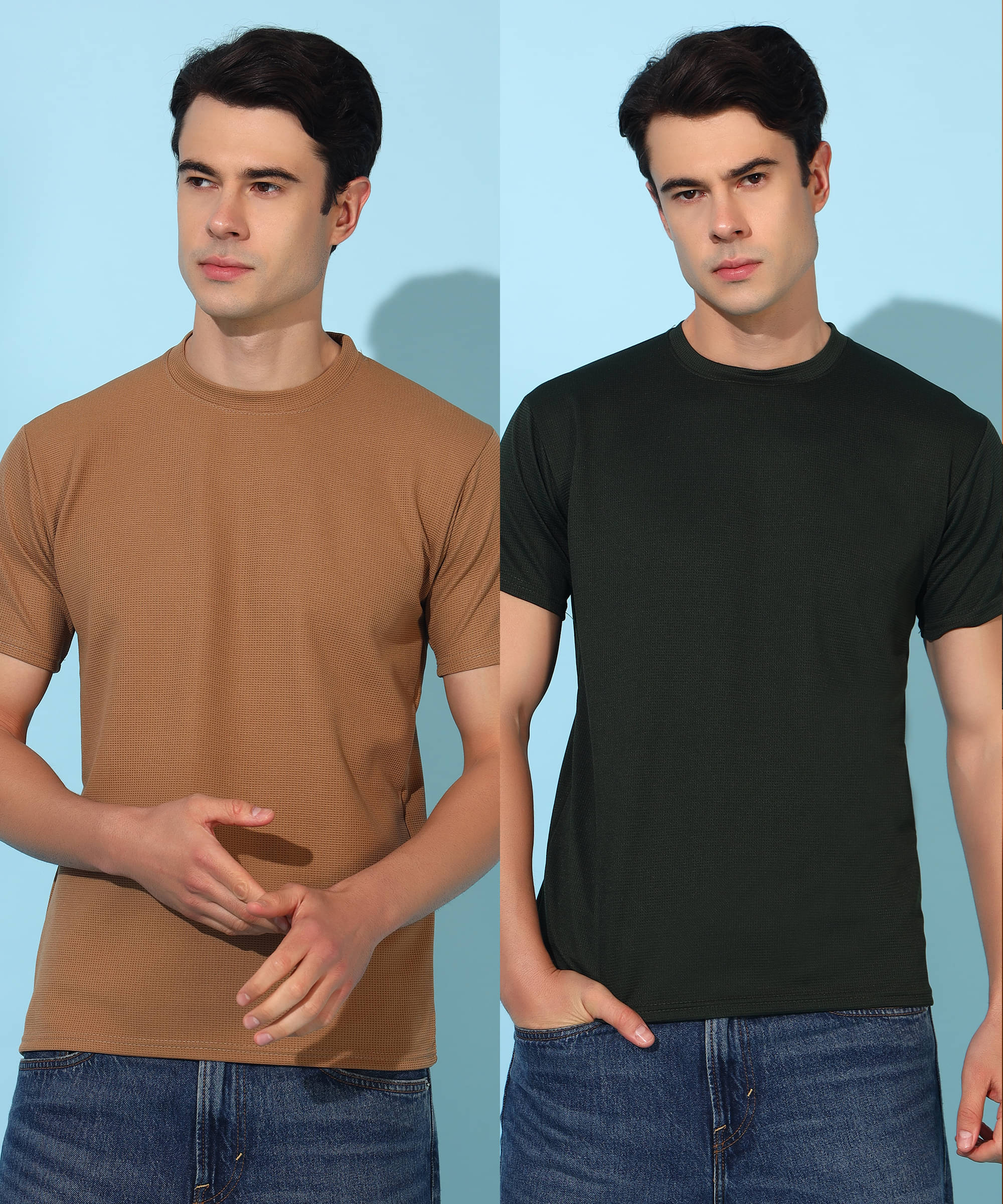     			Quin Fletcher Men Polyester Regular Fit Solid T-Shirt ( Multicolor )