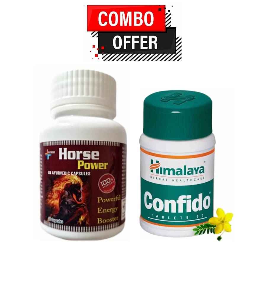     			Rikhi Horse Power Capsule 30no.s & Himalaya Confido 60no.s Tablets Pack Of 1