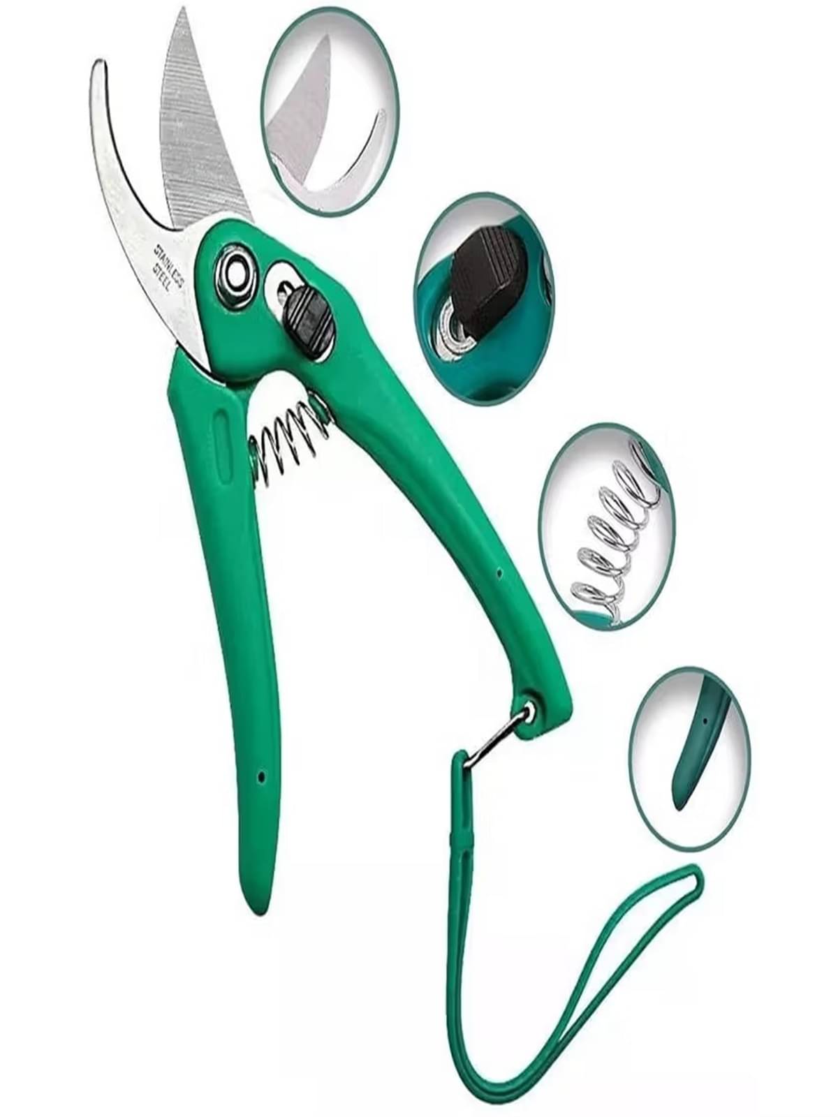 Shears Pruning Scissors – Bypass Hand Pruners for Plants, Flowers, Trees – Sharp Stainless Steel Blades, Ergonomic Grip, Gardening Tools for Precision Trimming" 8 inch Shears Pruning Scissors – Bypass Hand Pruners for Plants, Flowers, Trees – Sharp Stainless Steel Blades, Ergonomic Grip, Gardening Tools for Precision Trimming" 8 inch