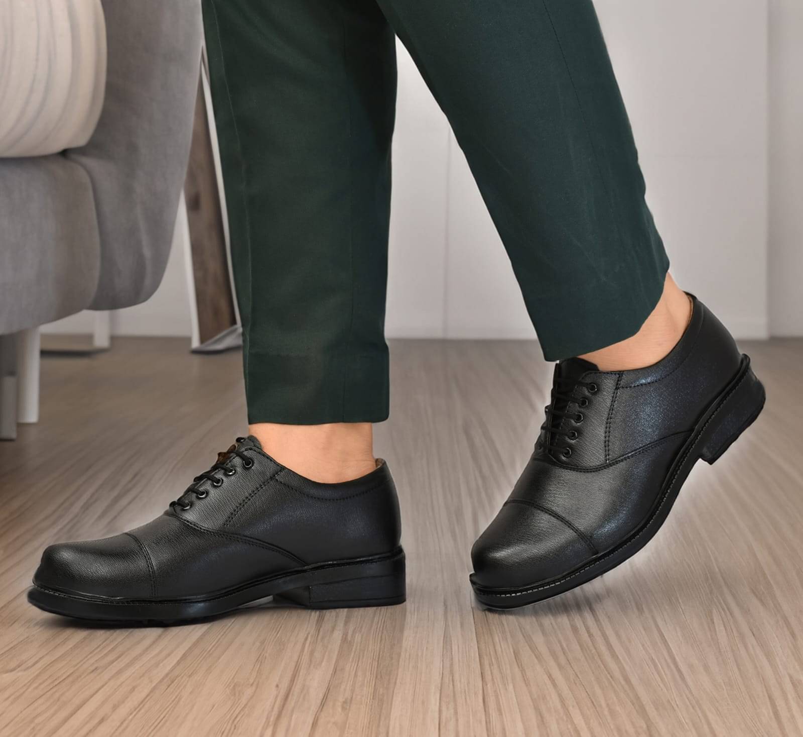     			Sir Mashup Footwear Black Men's Oxford Formal Shoes