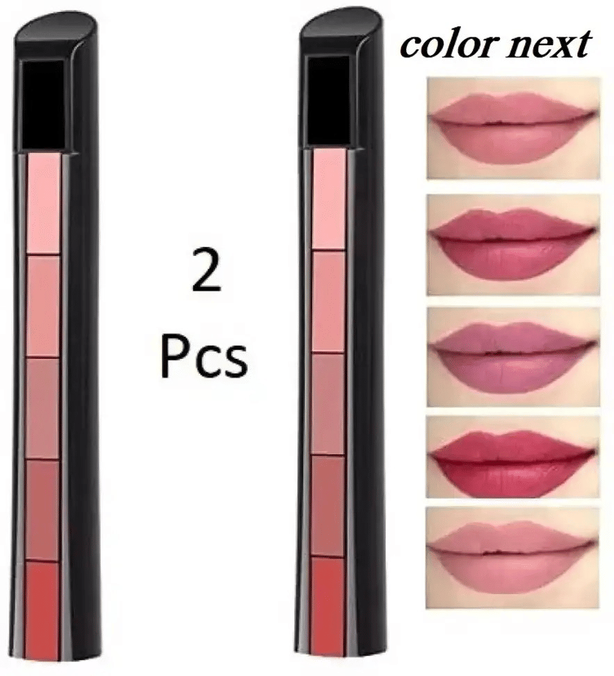     			Venus Traders Multi Glossy Color Changing Crayon Lipstick ( Pack of 2 )