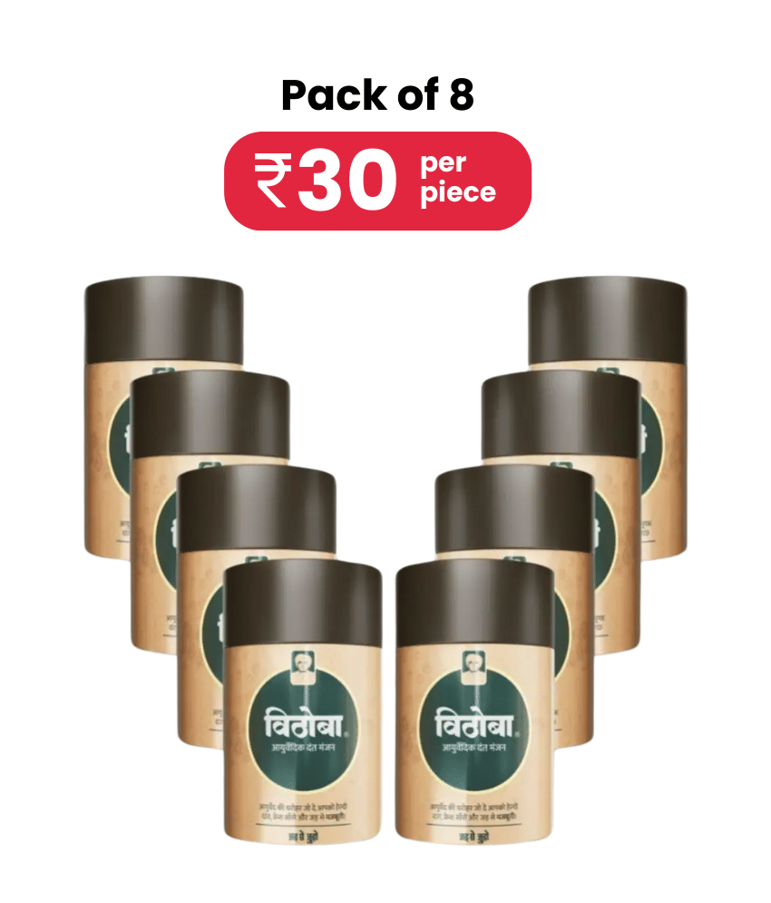     			Vithoba Ayurvedic Dant Manjan For White Strong and Whitner Teeth, & Refreshing Breath 40g