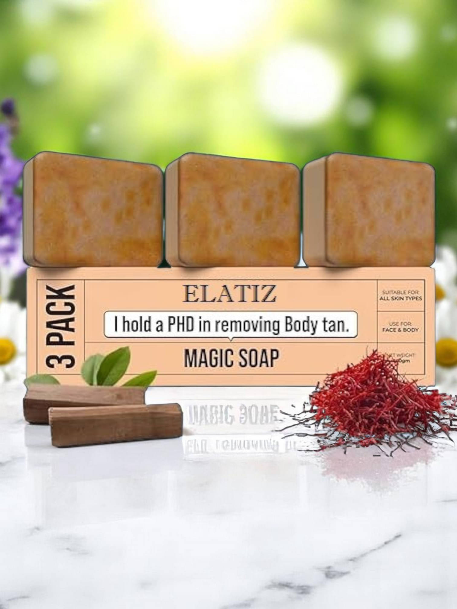 Elatiz Skin Whitening GHAR SOAP MAGIC SOAP Soap for All Skin Type ( Pack of 3 ) Elatiz Skin Whitening GHAR SOAP MAGIC SOAP Soap for All Skin Type ( Pack of 3 )