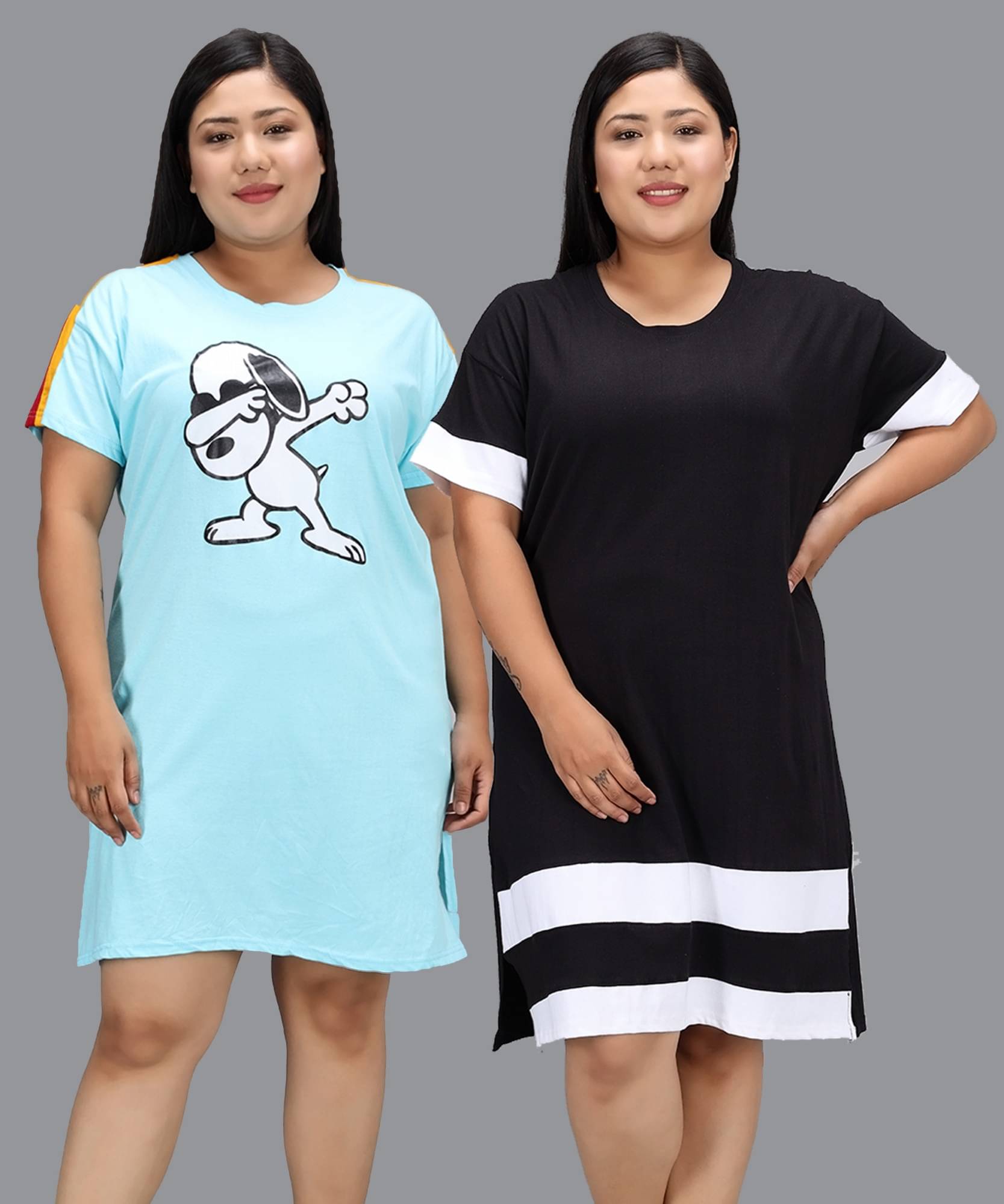 GRAND MALBORK Women Cotton Printed Regular Fit Round Neck T-Shirt ( Multicolor )     			GRAND MALBORK Women Cotton Printed Regular Fit Round Neck T-Shirt ( Multicolor )