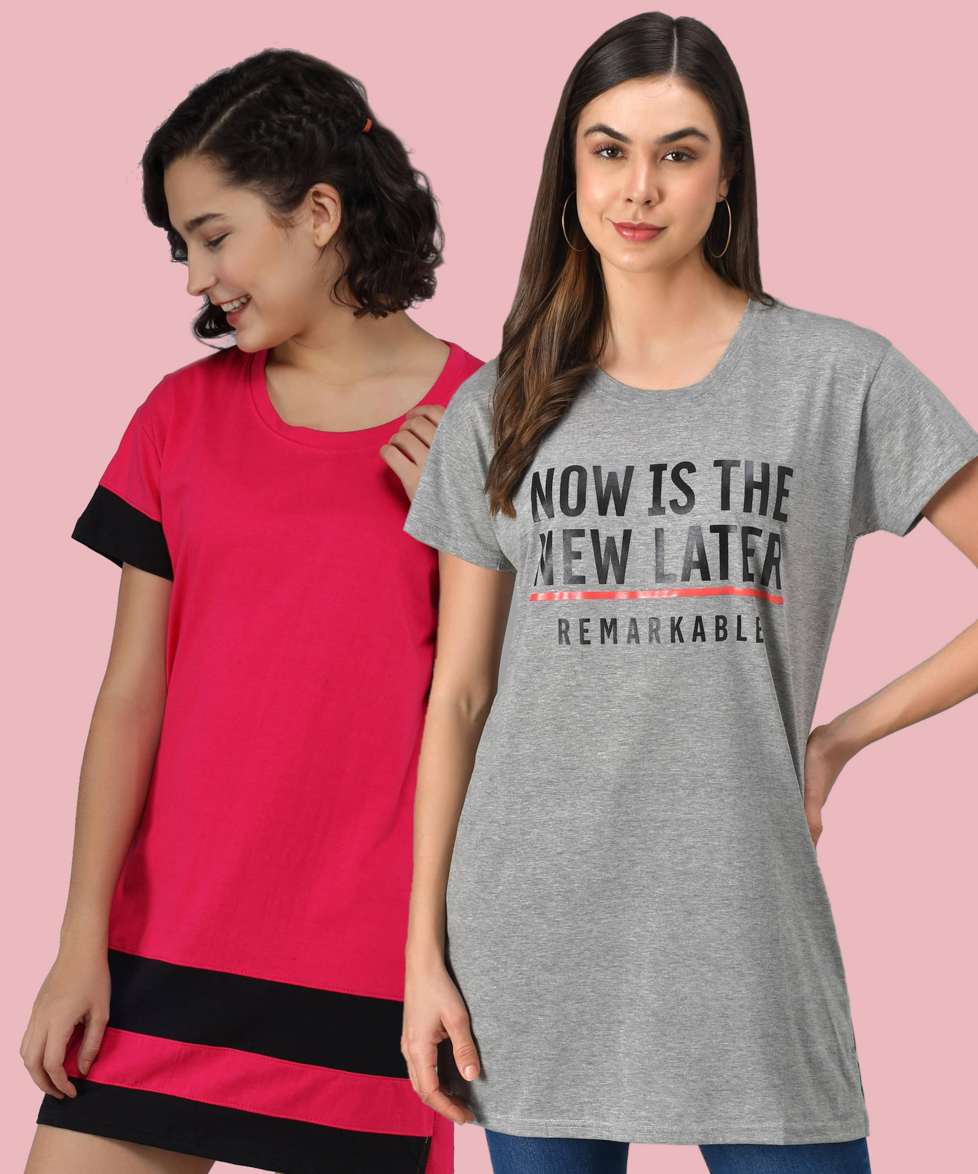 GRAND MALBORK Women Cotton Printed Regular Fit Round Neck T-Shirt ( Multicolor ) GRAND MALBORK Women Cotton Printed Regular Fit Round Neck T-Shirt ( Multicolor )