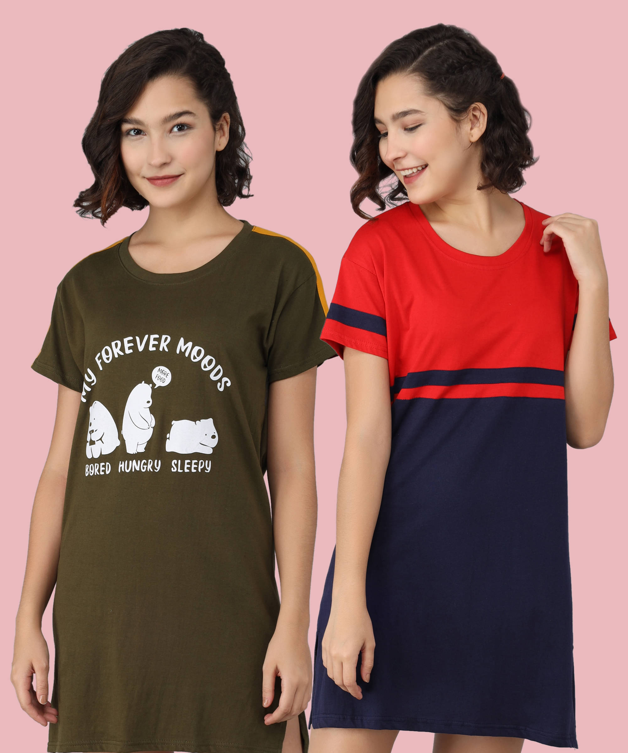     			GRAND MALBORK Women Cotton Printed Regular Fit Round Neck T-Shirt ( Multicolor )