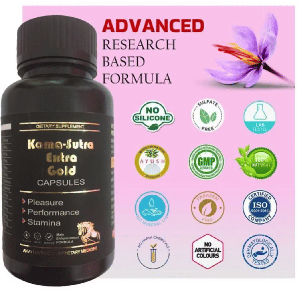 Kamveda- Kamasutra Gold Capsule, Pack of 60 Capsules