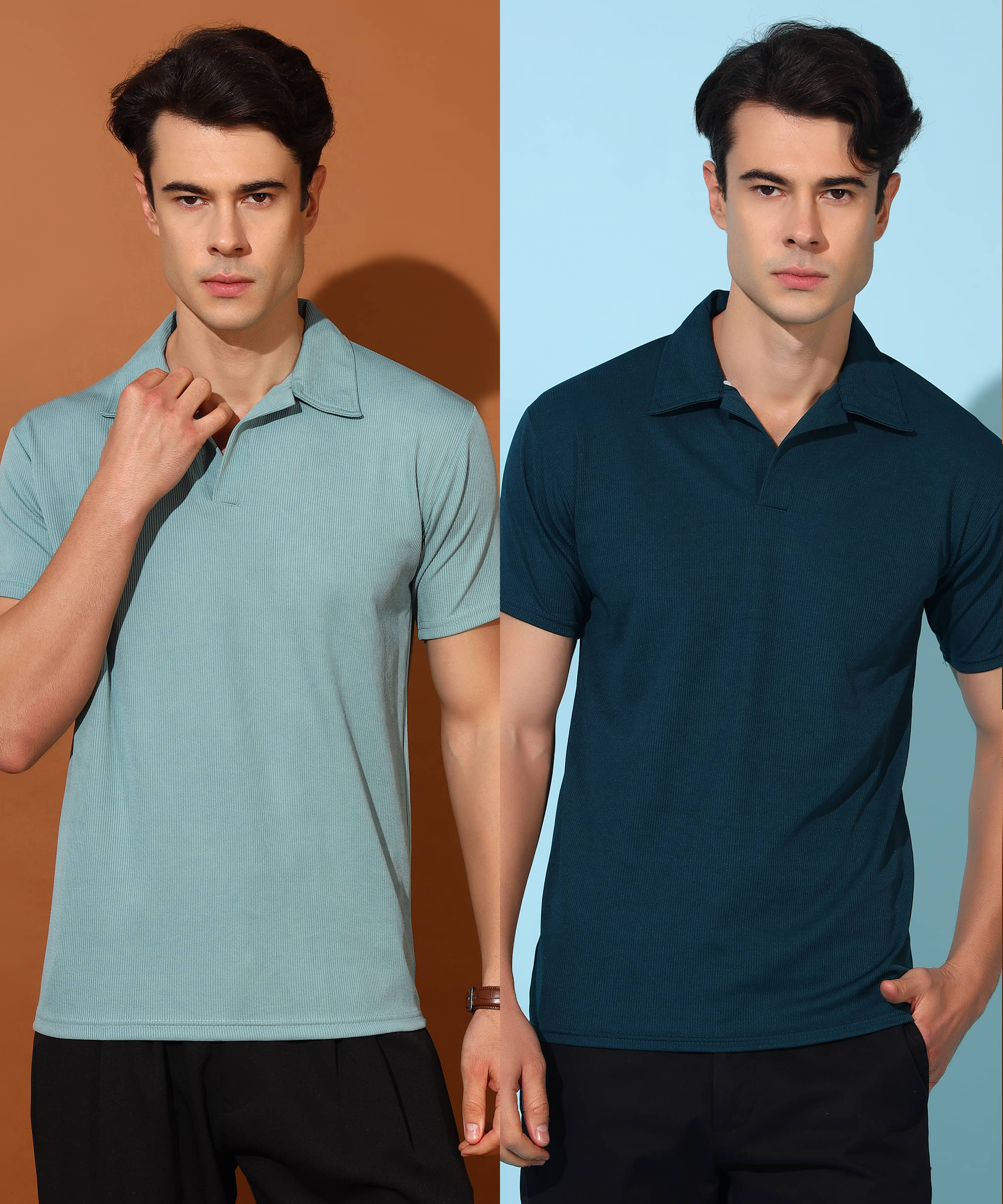Quin Fletcher Men Polyester Regular Fit Solid Polo T Shirt ( Multicolor ) Quin Fletcher Men Polyester Regular Fit Solid Polo T Shirt ( Multicolor )