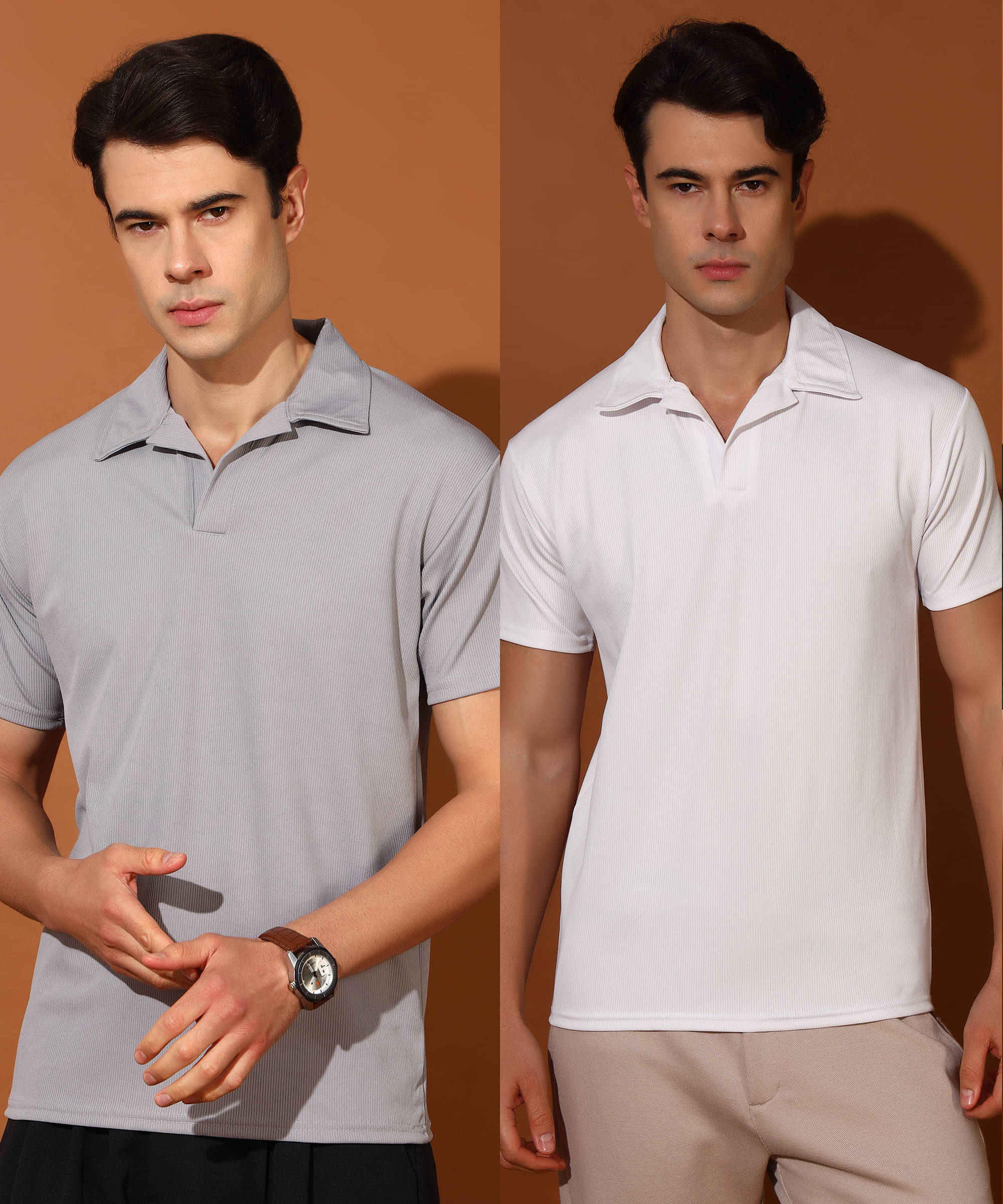     			Quin Fletcher Men Polyester Regular Fit Solid Polo T Shirt ( Multicolor )