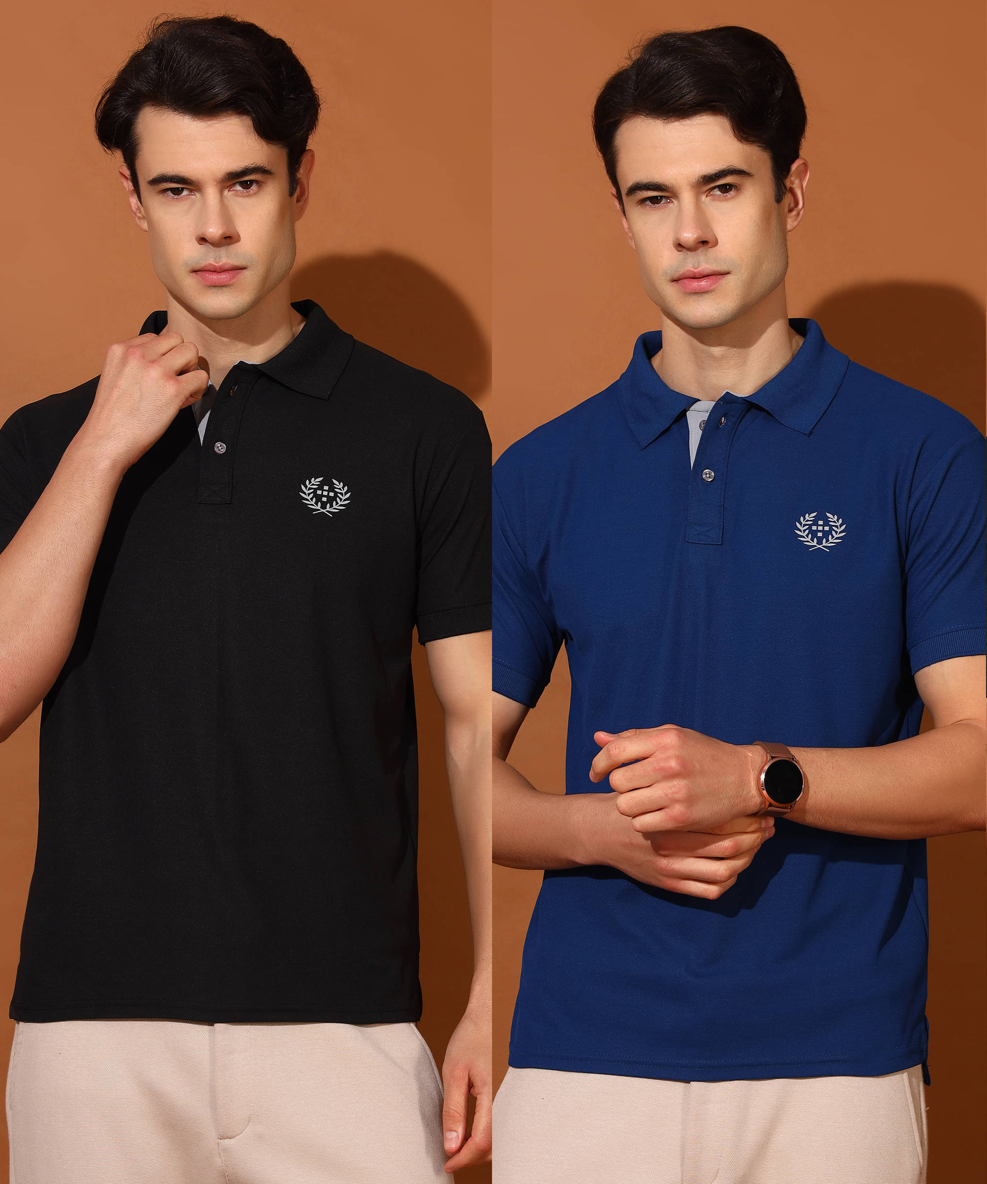 Quin Fletcher Men Polyester Regular Fit Solid Polo T Shirt ( Multicolor ) Quin Fletcher Men Polyester Regular Fit Solid Polo T Shirt ( Multicolor )