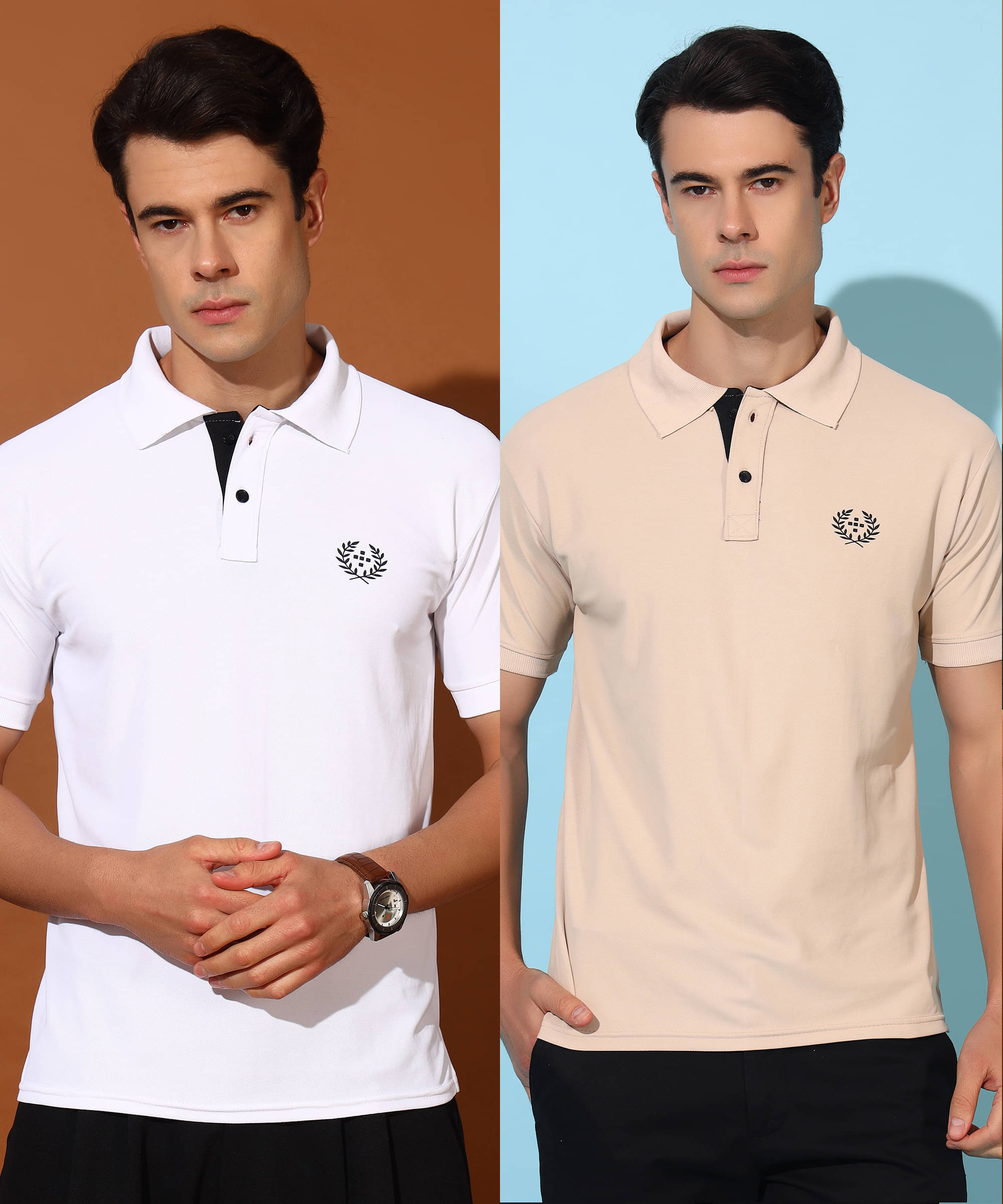 Quin Fletcher Men Polyester Regular Fit Solid Polo T Shirt ( Multicolor ) Quin Fletcher Men Polyester Regular Fit Solid Polo T Shirt ( Multicolor )