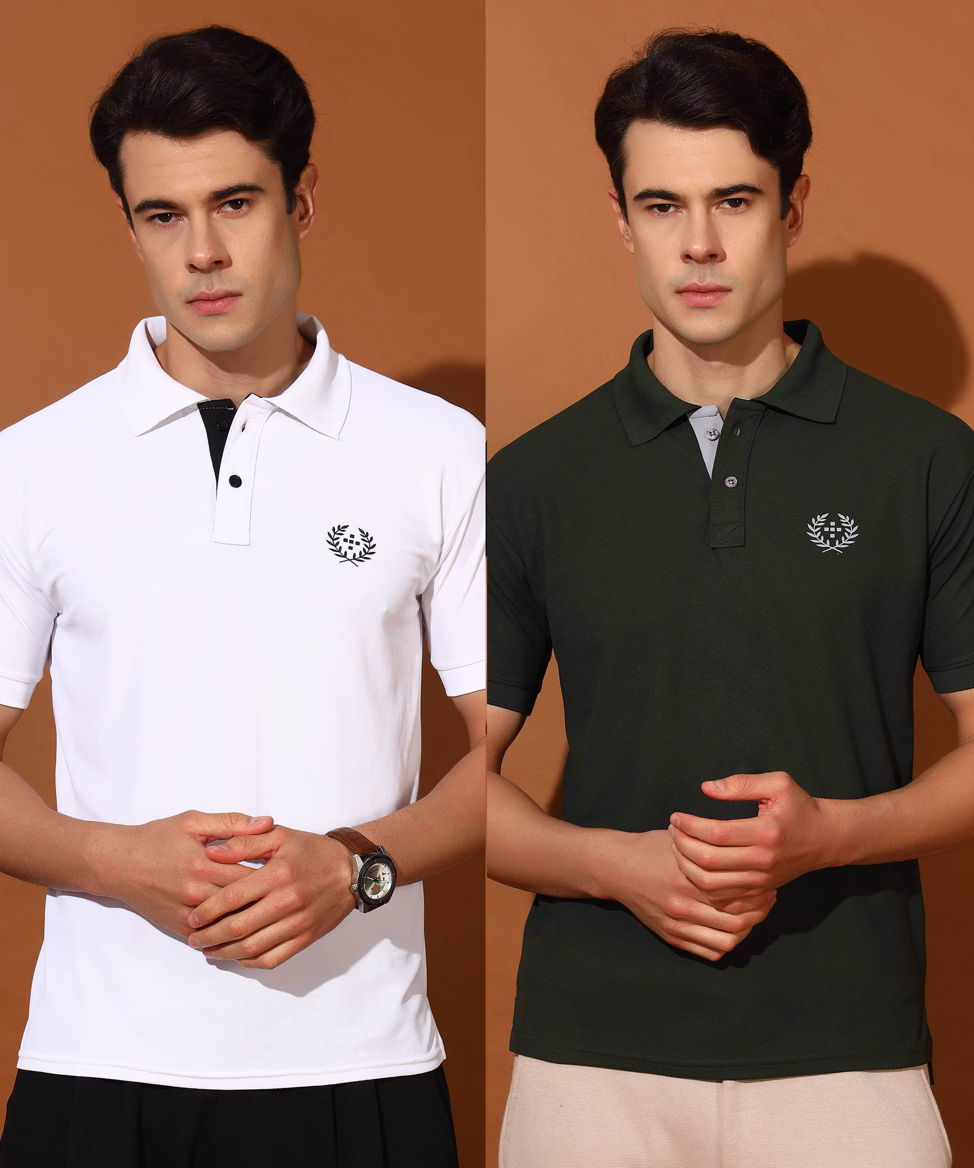 Quin Fletcher Men Polyester Regular Fit Solid Polo T Shirt ( Multicolor ) Quin Fletcher Men Polyester Regular Fit Solid Polo T Shirt ( Multicolor )