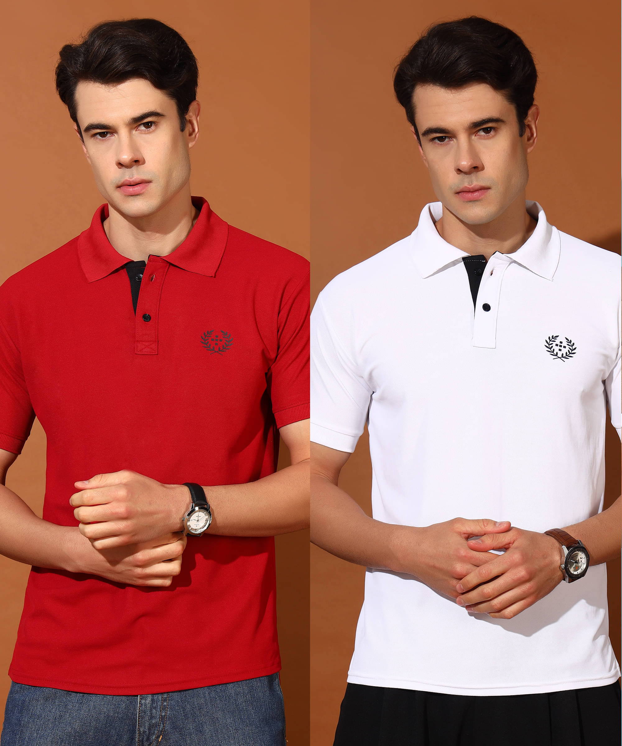     			Quin Fletcher Men Polyester Regular Fit Solid Polo T Shirt ( Multicolor )