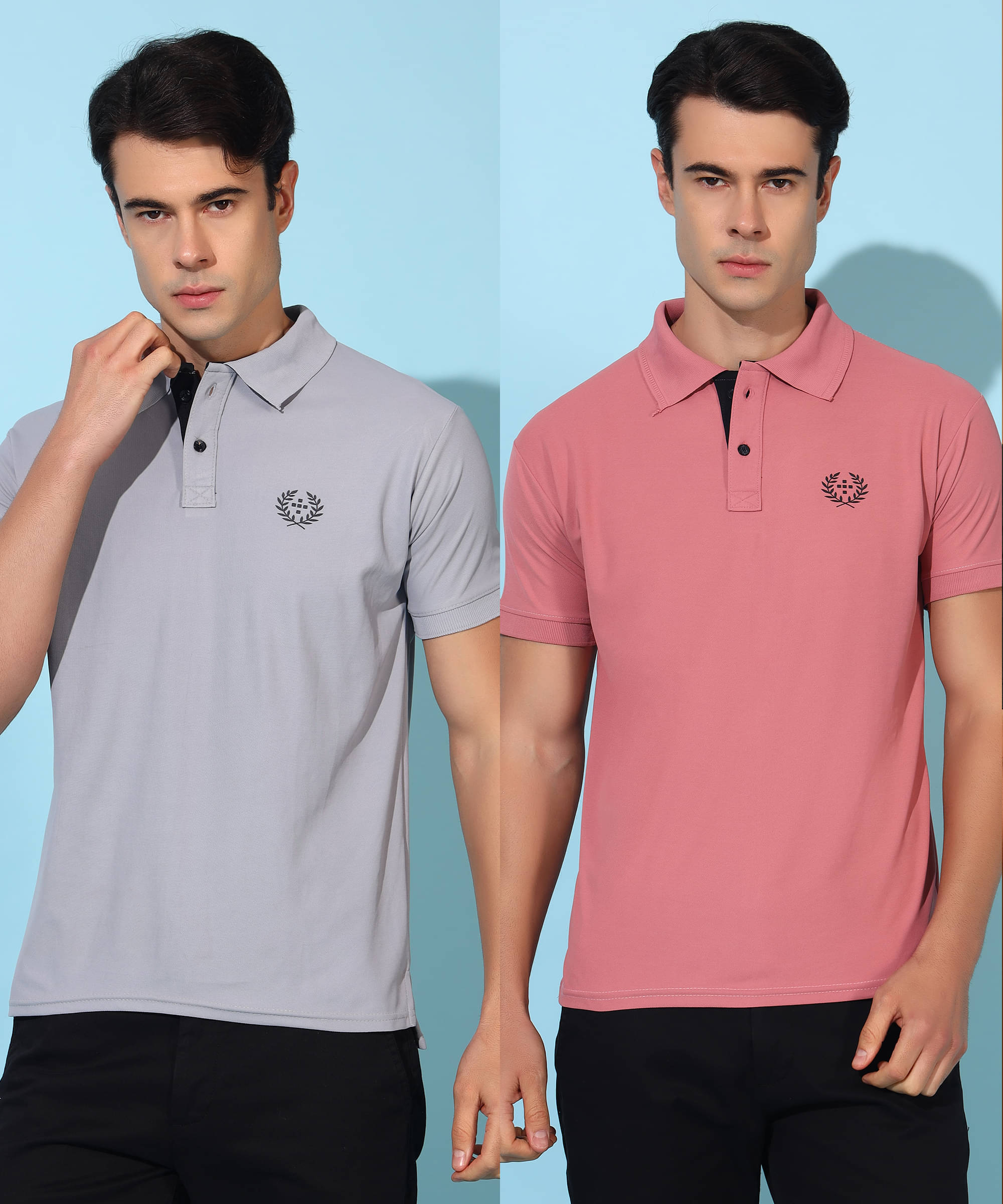Quin Fletcher Men Polyester Regular Fit Solid Polo T Shirt ( Multicolor ) Quin Fletcher Men Polyester Regular Fit Solid Polo T Shirt ( Multicolor )