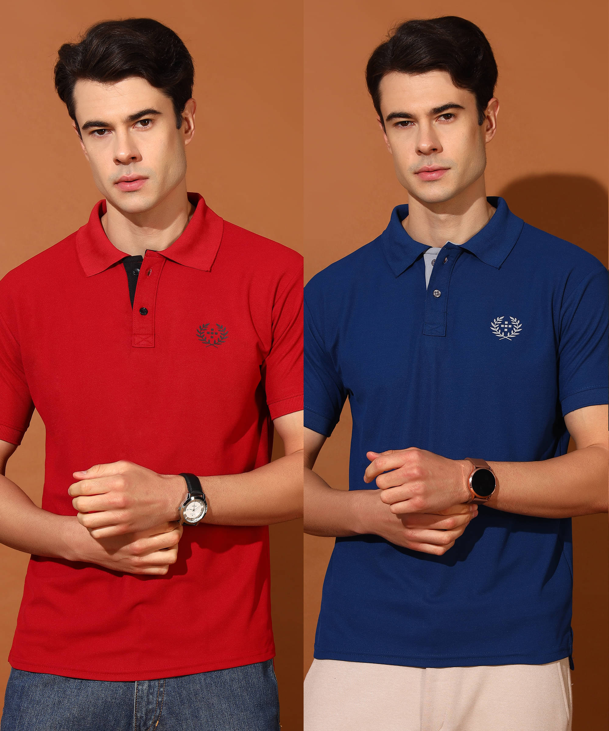     			Quin Fletcher Men Polyester Regular Fit Solid Polo T Shirt ( Multicolor )