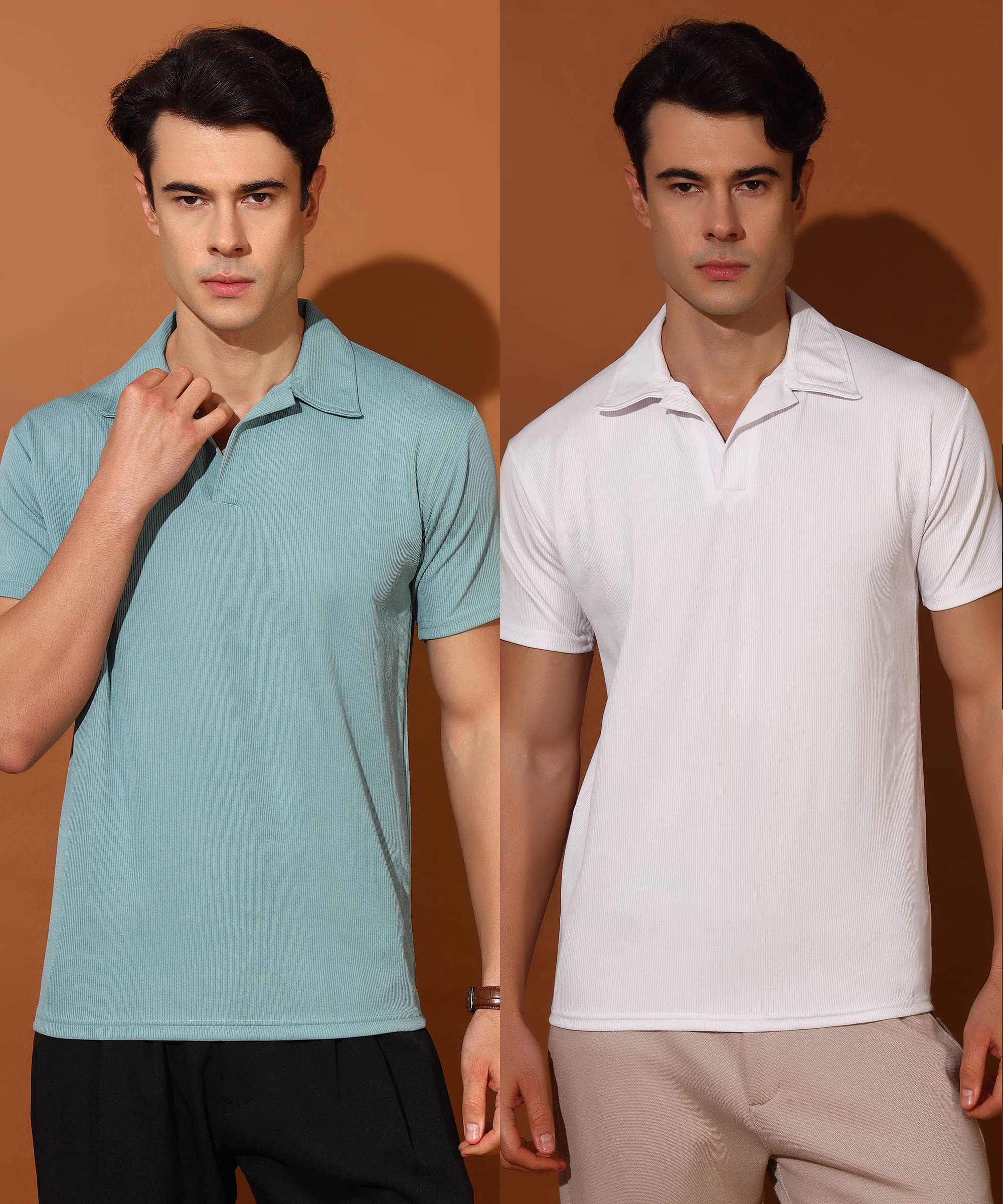 Quin Fletcher Men Polyester Regular Fit Solid Polo T Shirt ( Multicolor ) Quin Fletcher Men Polyester Regular Fit Solid Polo T Shirt ( Multicolor )