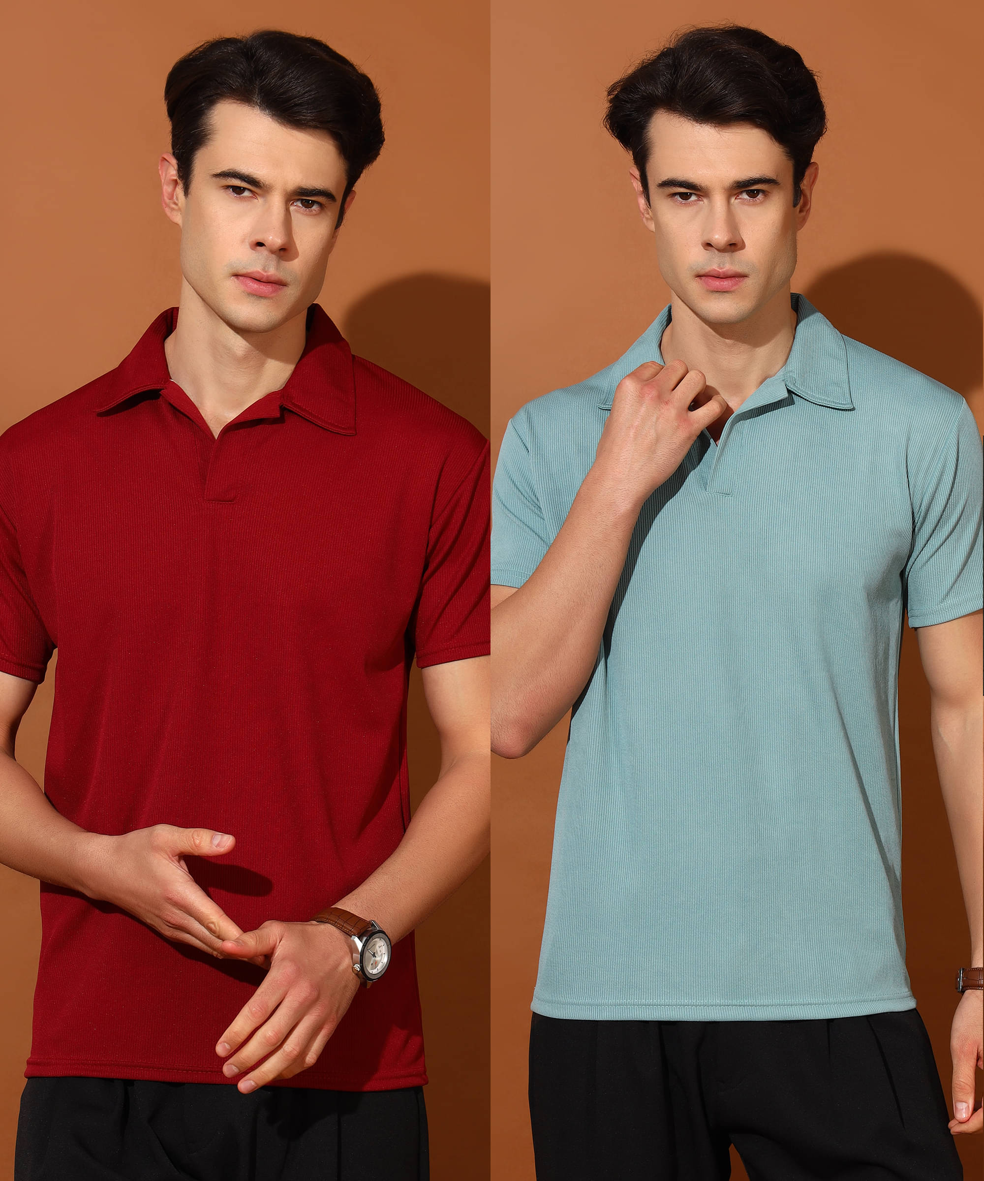    			Quin Fletcher Men Polyester Regular Fit Solid Polo T Shirt ( Multicolor )