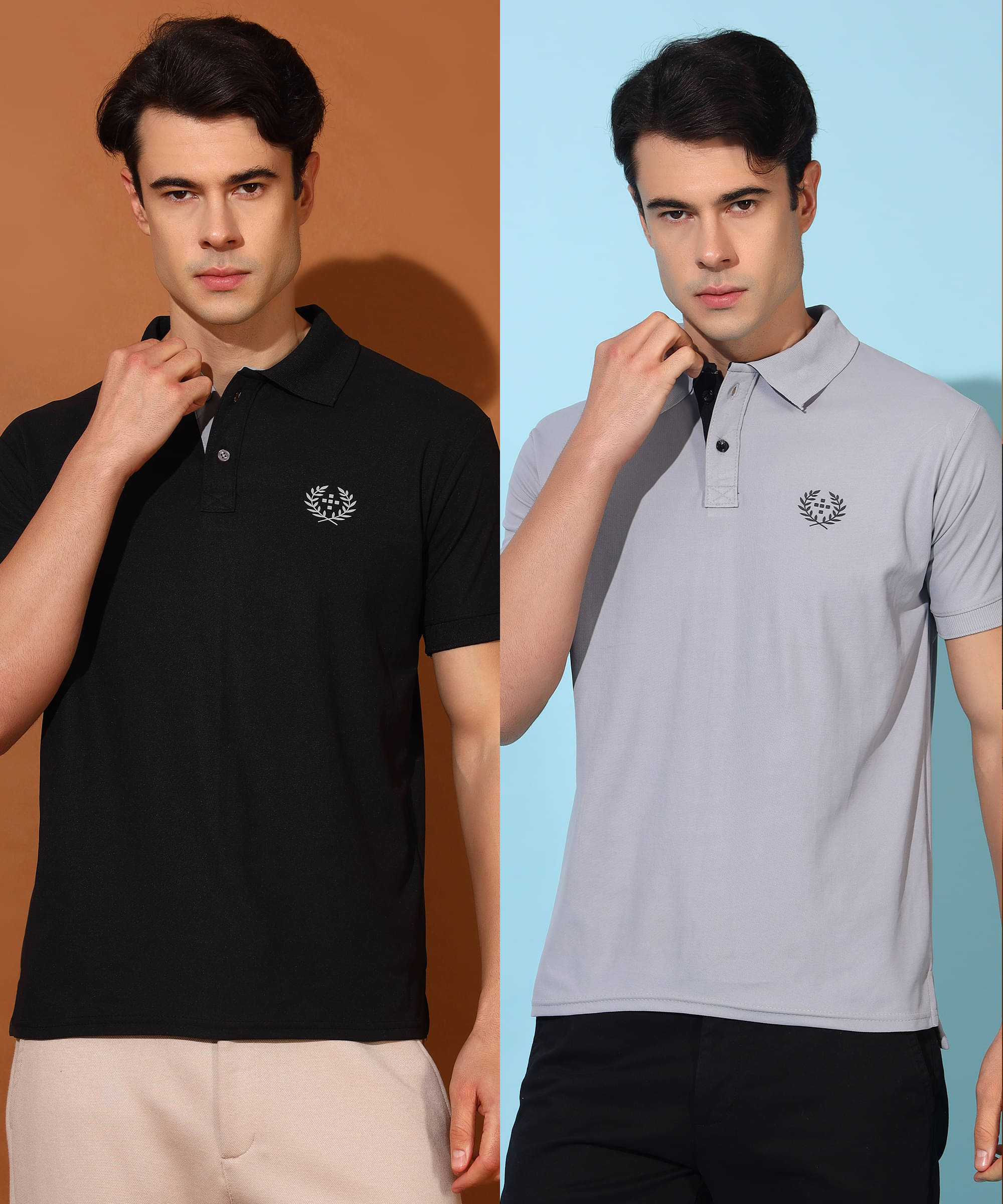     			Quin Fletcher Men Polyester Regular Fit Solid Polo T Shirt ( Multicolor )