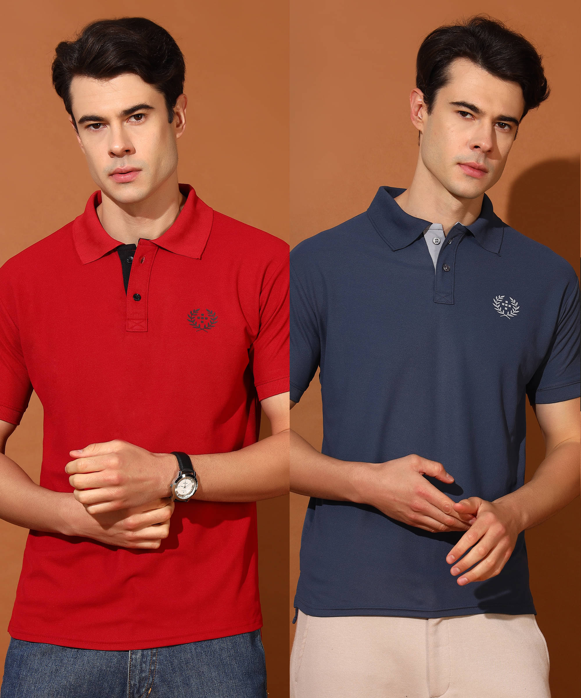 Quin Fletcher Men Polyester Regular Fit Solid Polo T Shirt ( Multicolor ) Quin Fletcher Men Polyester Regular Fit Solid Polo T Shirt ( Multicolor )