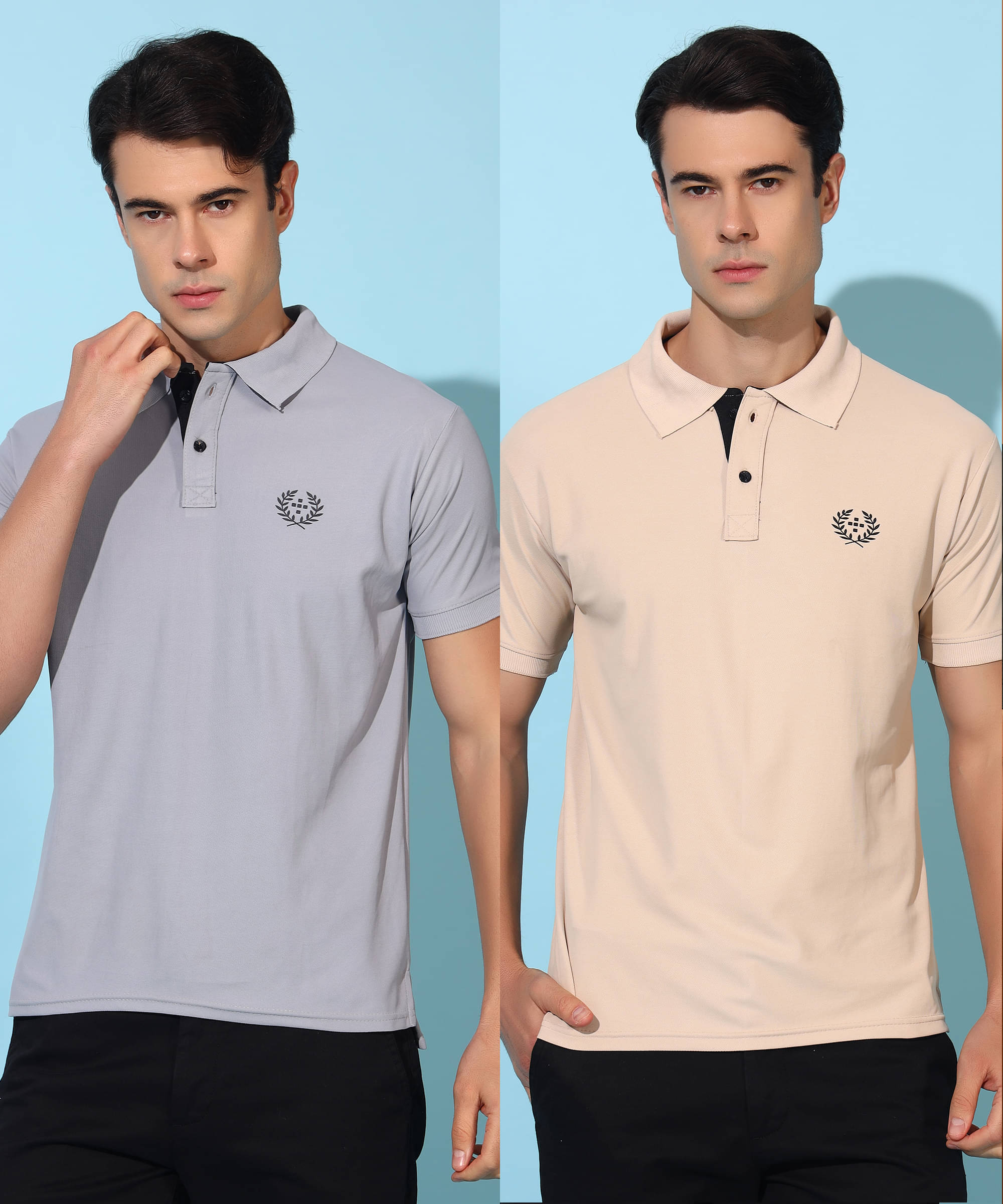 Quin Fletcher Men Polyester Regular Fit Solid Polo T Shirt ( Multicolor ) Quin Fletcher Men Polyester Regular Fit Solid Polo T Shirt ( Multicolor )