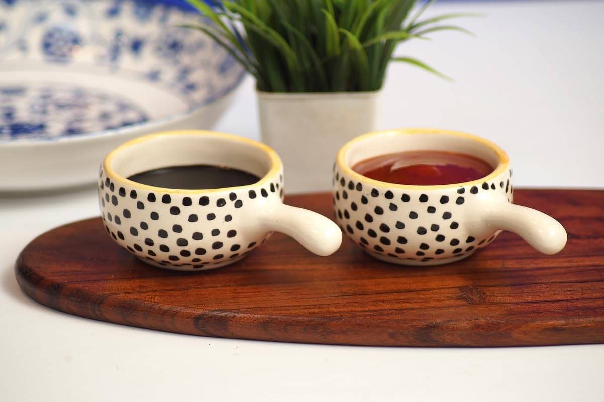 Rare Planet Ceramic Soup Bowl 7 cm ( Set of 2 ) Multi Color     			Rare Planet Ceramic Soup Bowl 7 cm ( Set of 2 ) Multi Color