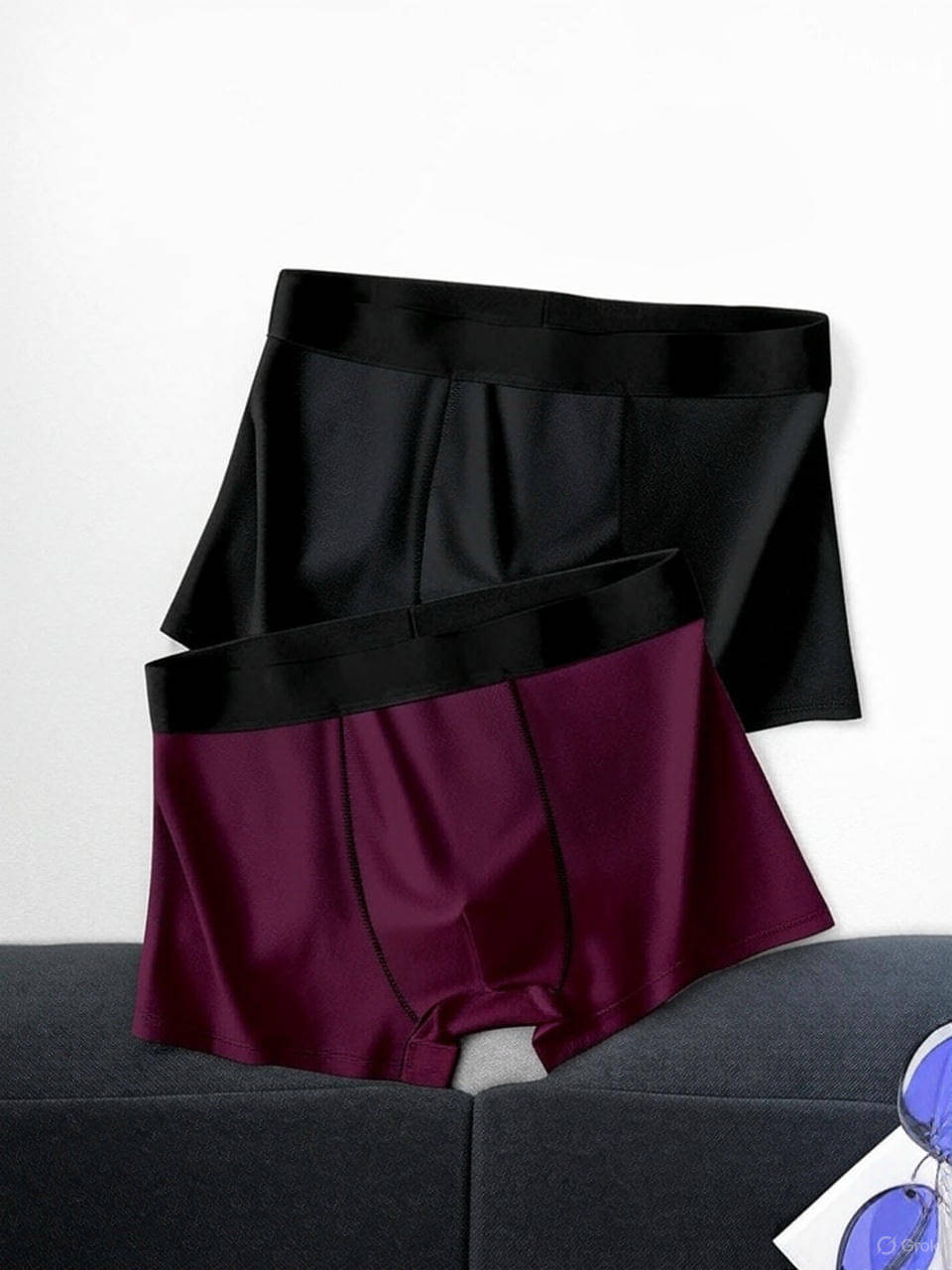 TEHSVA Pack of 2 Lycra Trunks For Men's ( Black ) TEHSVA Pack of 2 Lycra Trunks For Men's ( Black )
