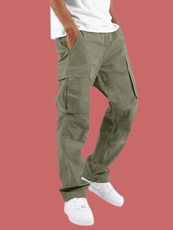     			micotti Regular Flat Men's Cargos - Mint Green ( Pack of 1 )